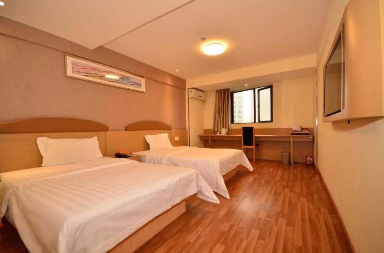 Bed in 7Days Inn Wuhan Hankou Jiangtan Lihuangpi Road