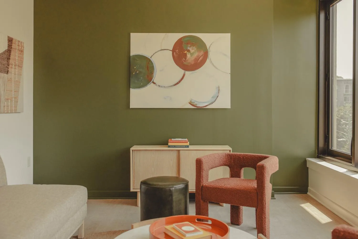 Living room in Scout Living, powered by Placemakr - Midtown