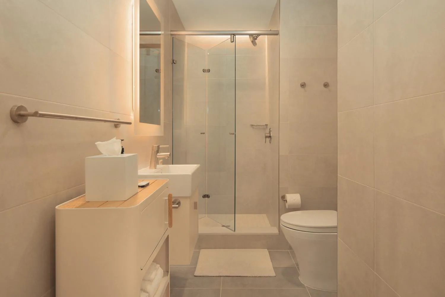 Shower in Scout Living, powered by Placemakr - Midtown