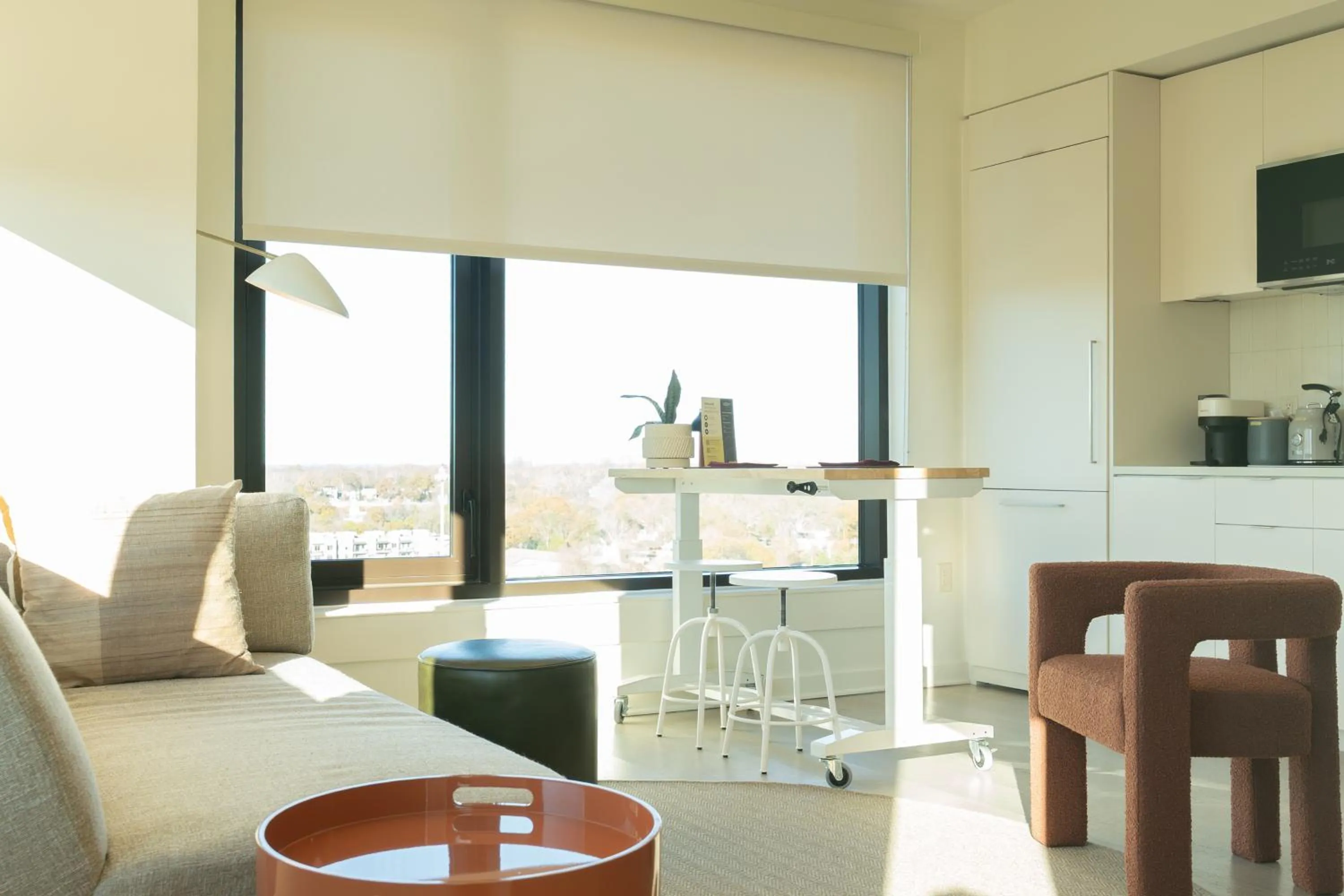 Living room in Scout Living, powered by Placemakr - Midtown