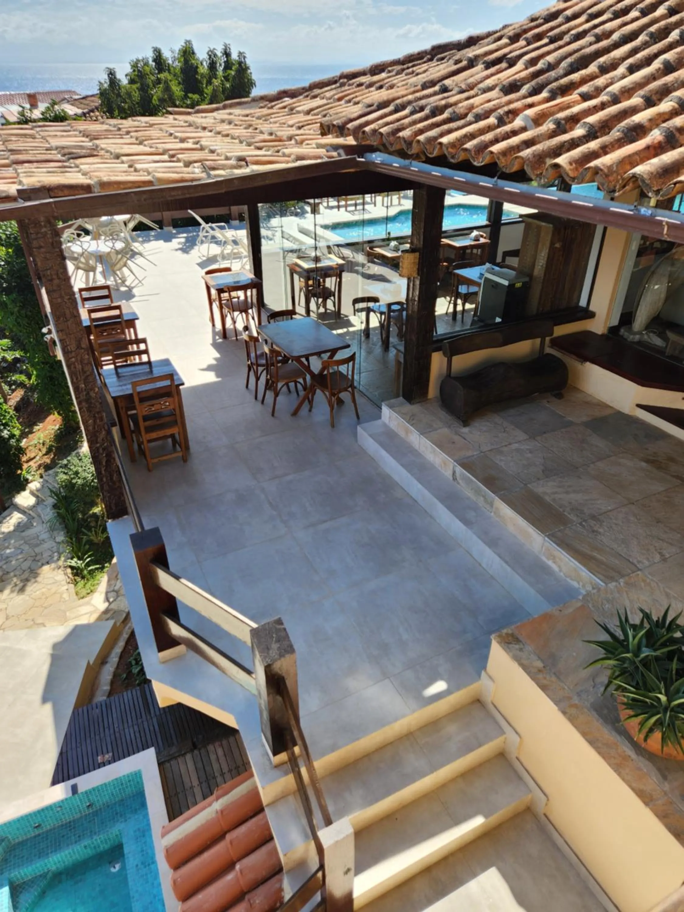 Patio in Pousada Dreamland Buzios