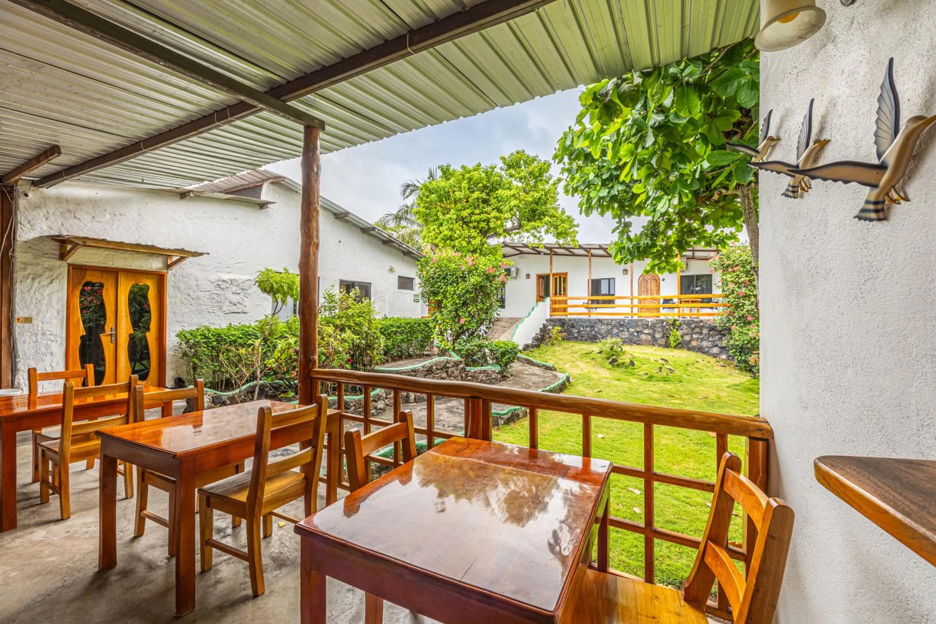 Garden in La Peregrina Galapagos B&B