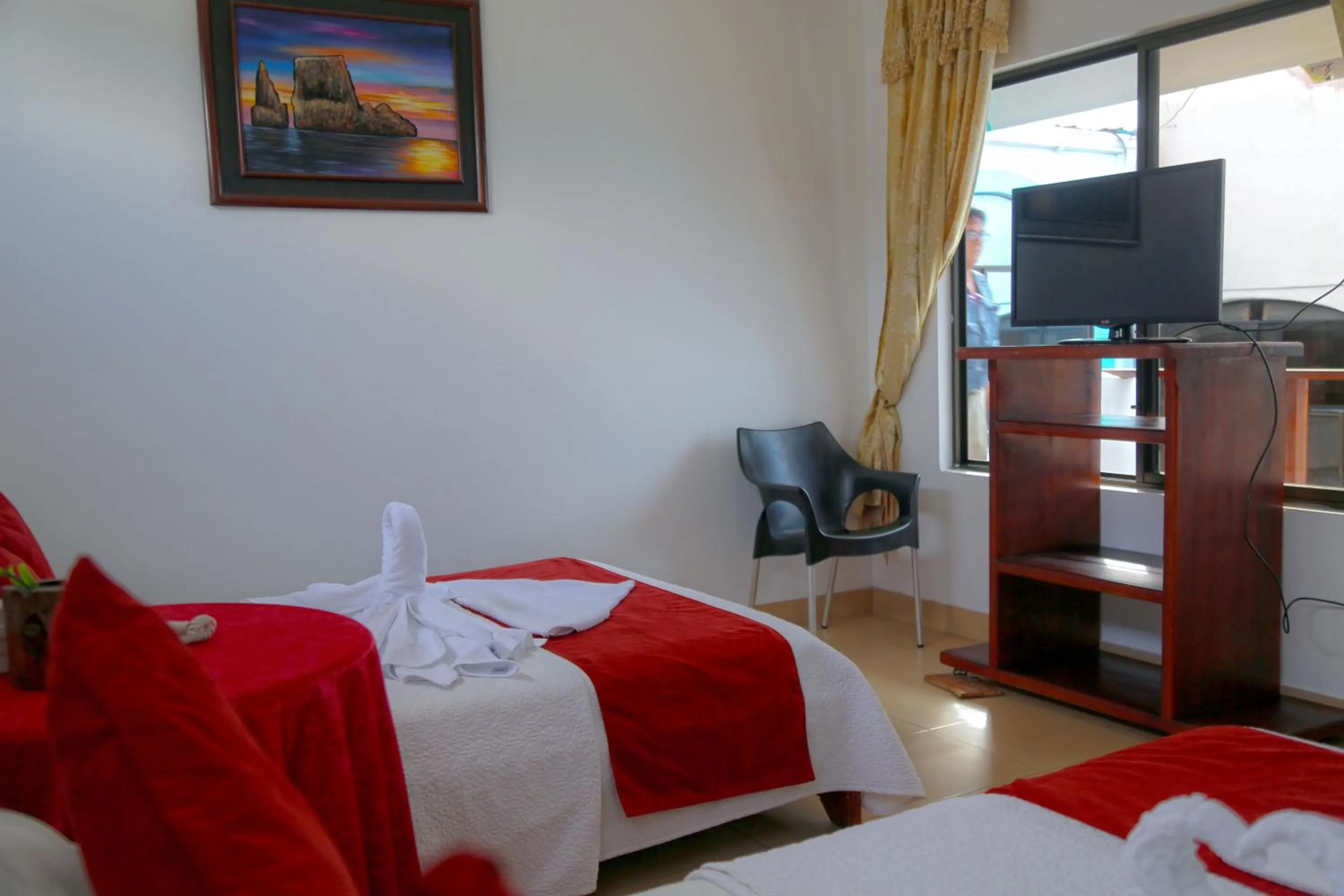 Spring, Bed in Hostal Sir Francis Drake