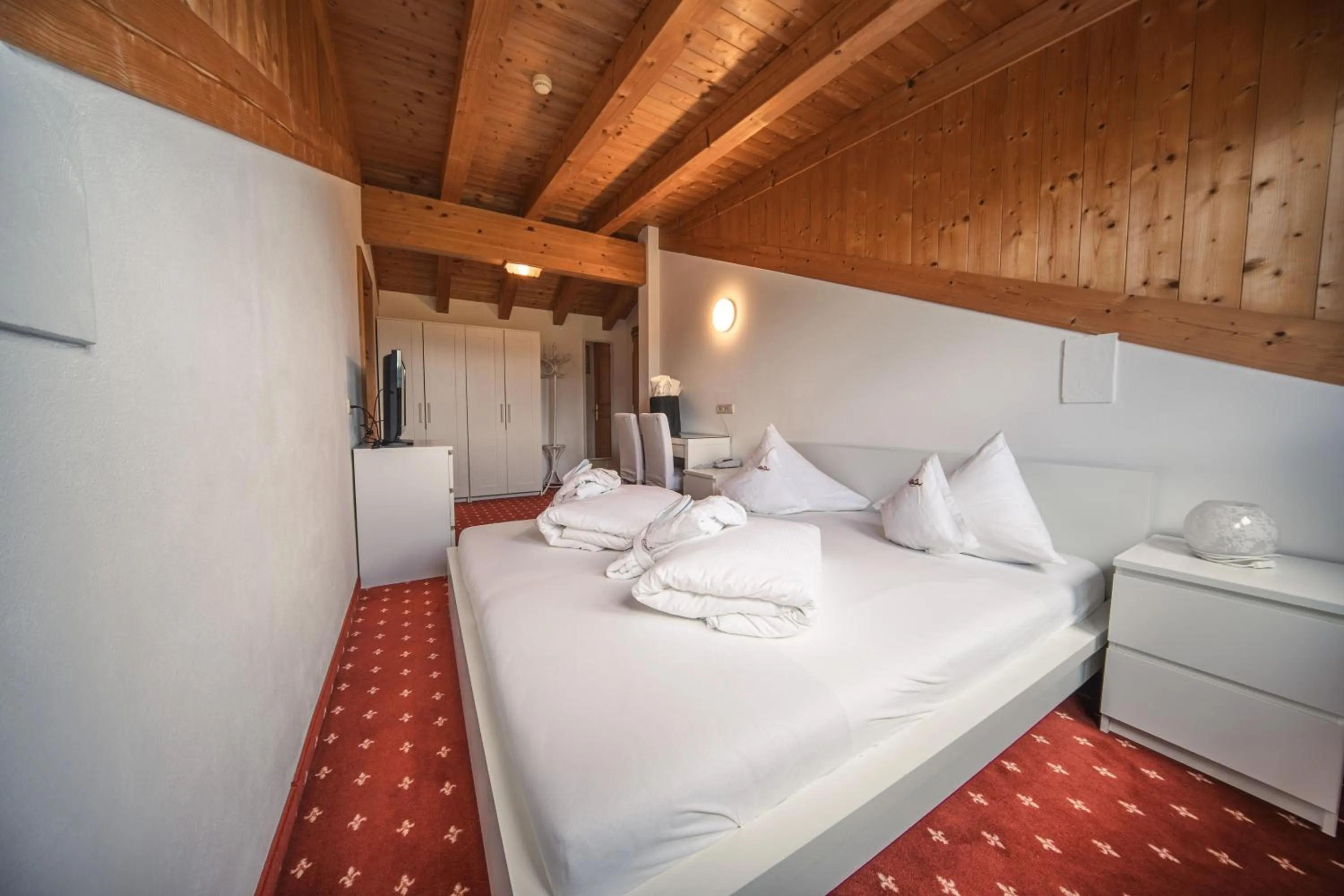 Bed in Hotel Rosslaufhof