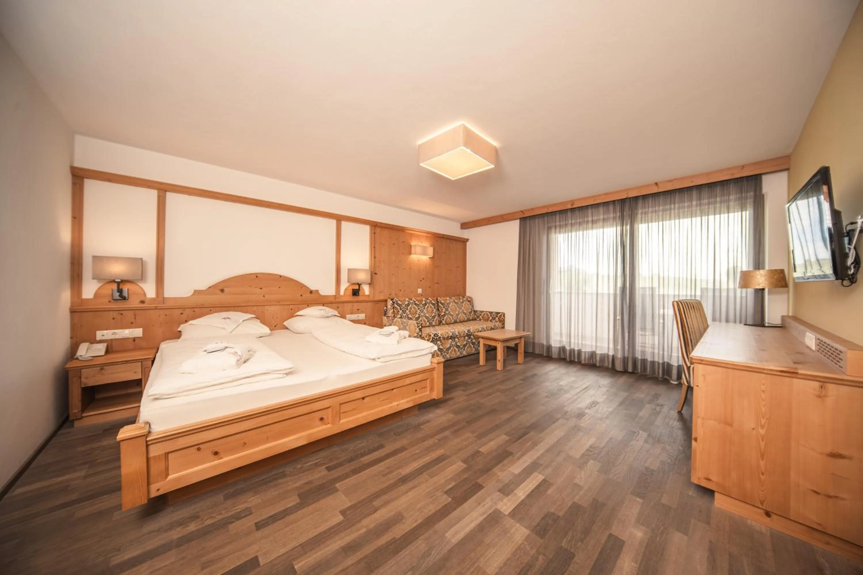 Bed in Hotel Rosslaufhof