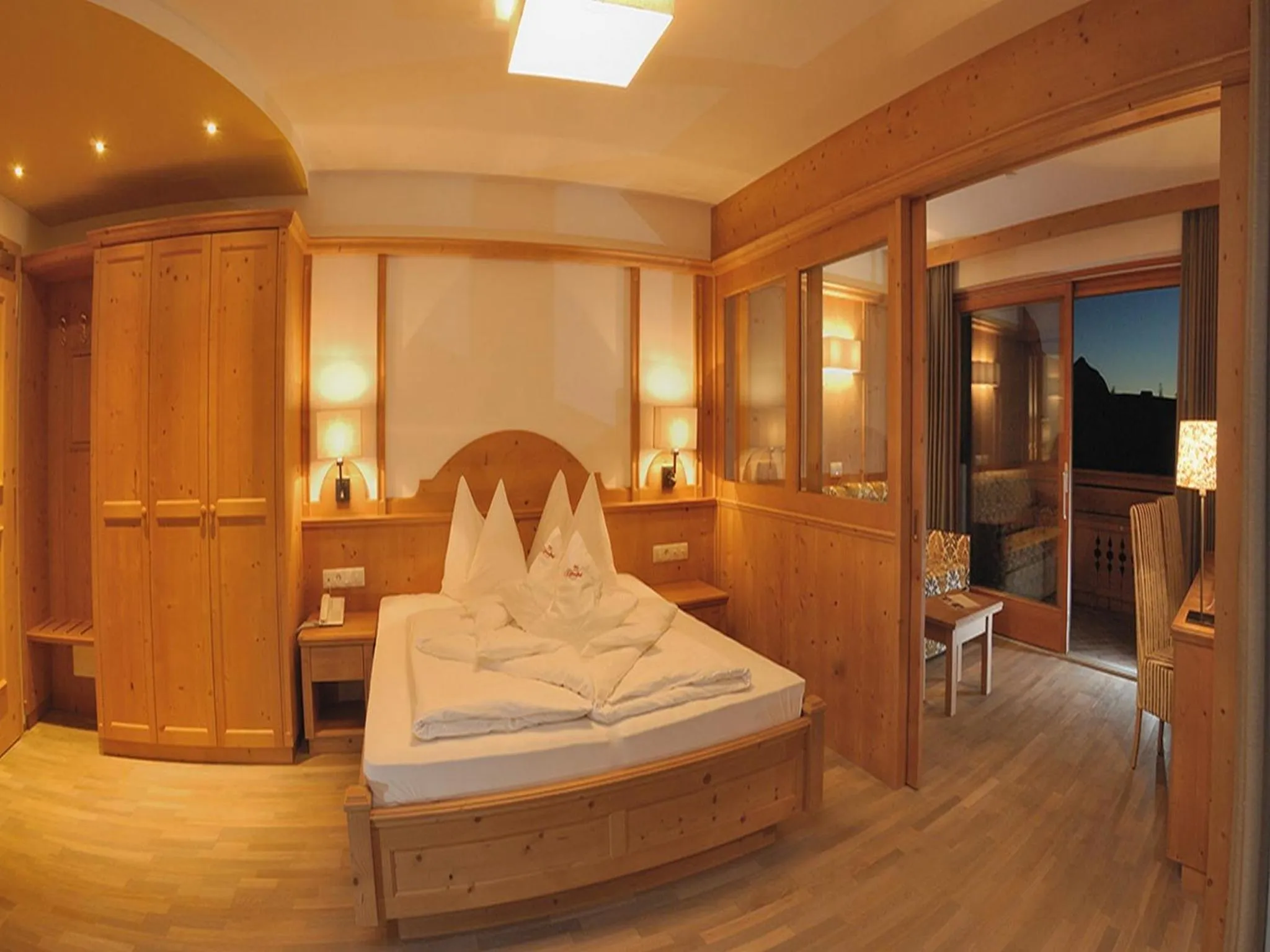 Bed in Hotel Rosslaufhof