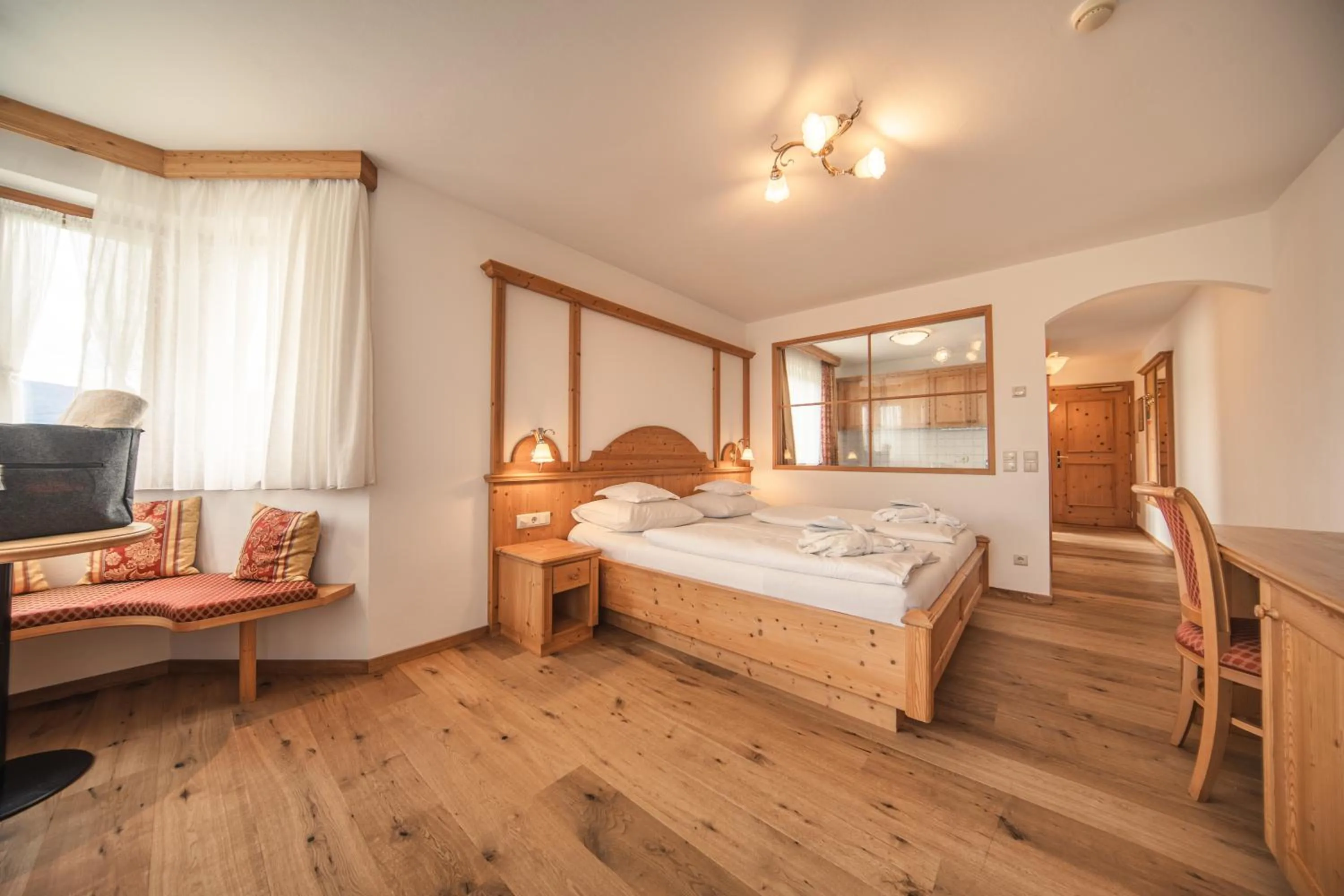 Bed in Hotel Rosslaufhof