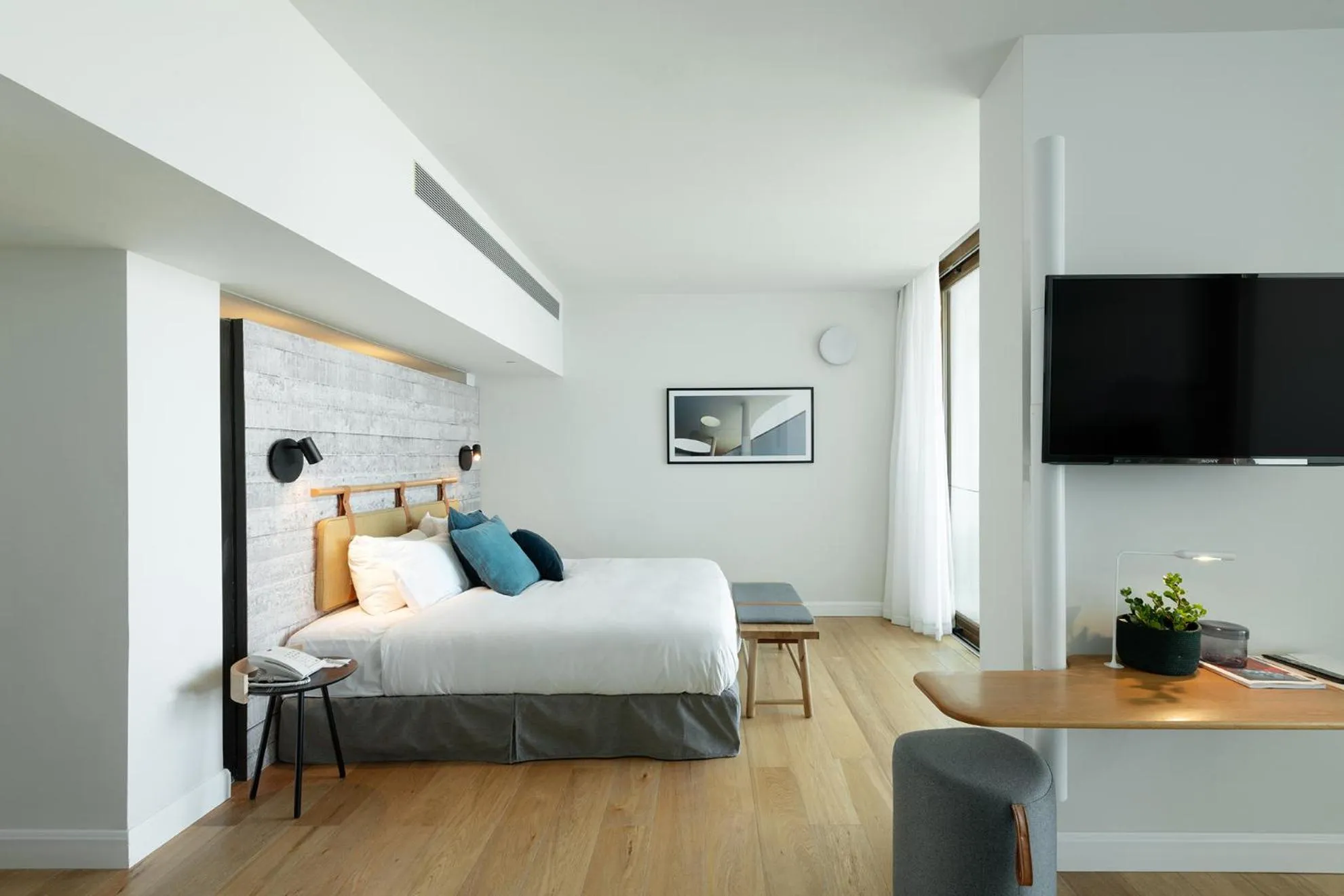 Bed in Elma Hotel and Art Complex