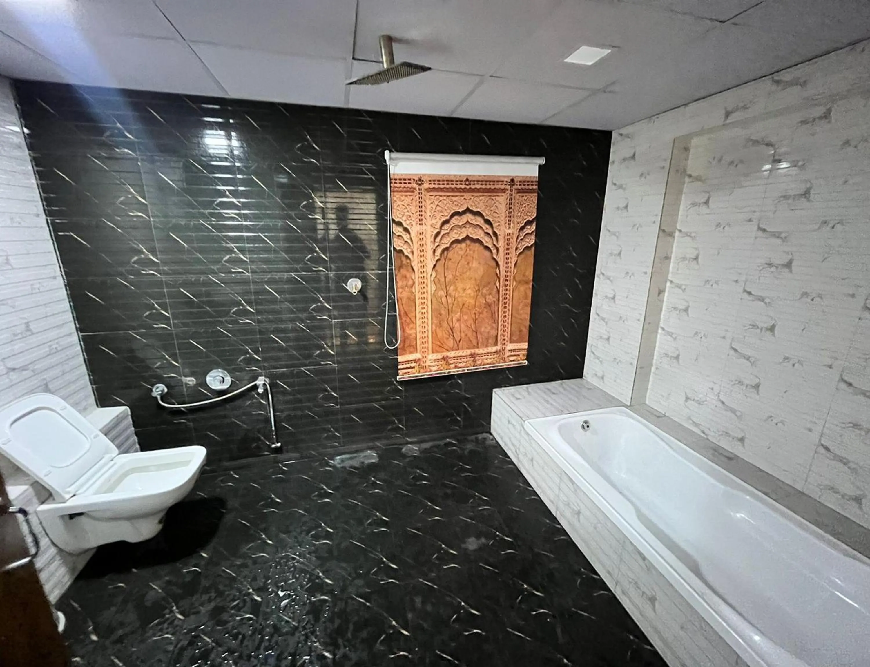 Bathroom in Hotel The Grand Near Maninagar Railway Station Ahmedabad