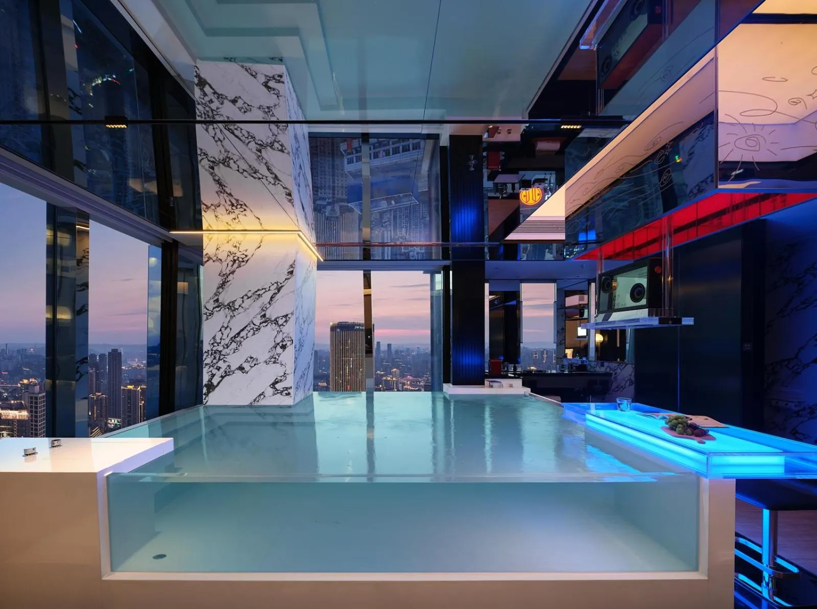 Bath in ISEYA Panoramic Hotel Chongqing Jiefangbei Flagship