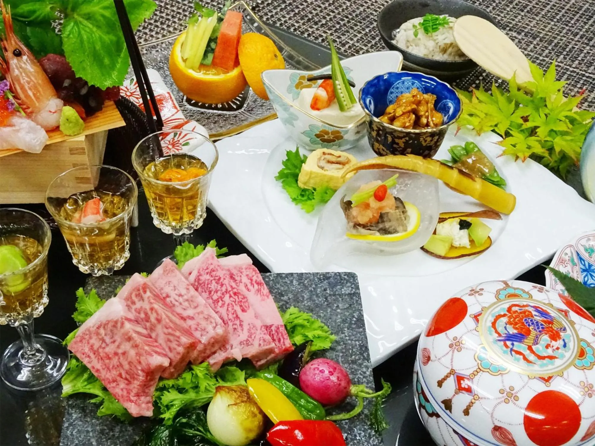 Food and drinks in Kinshuusanso