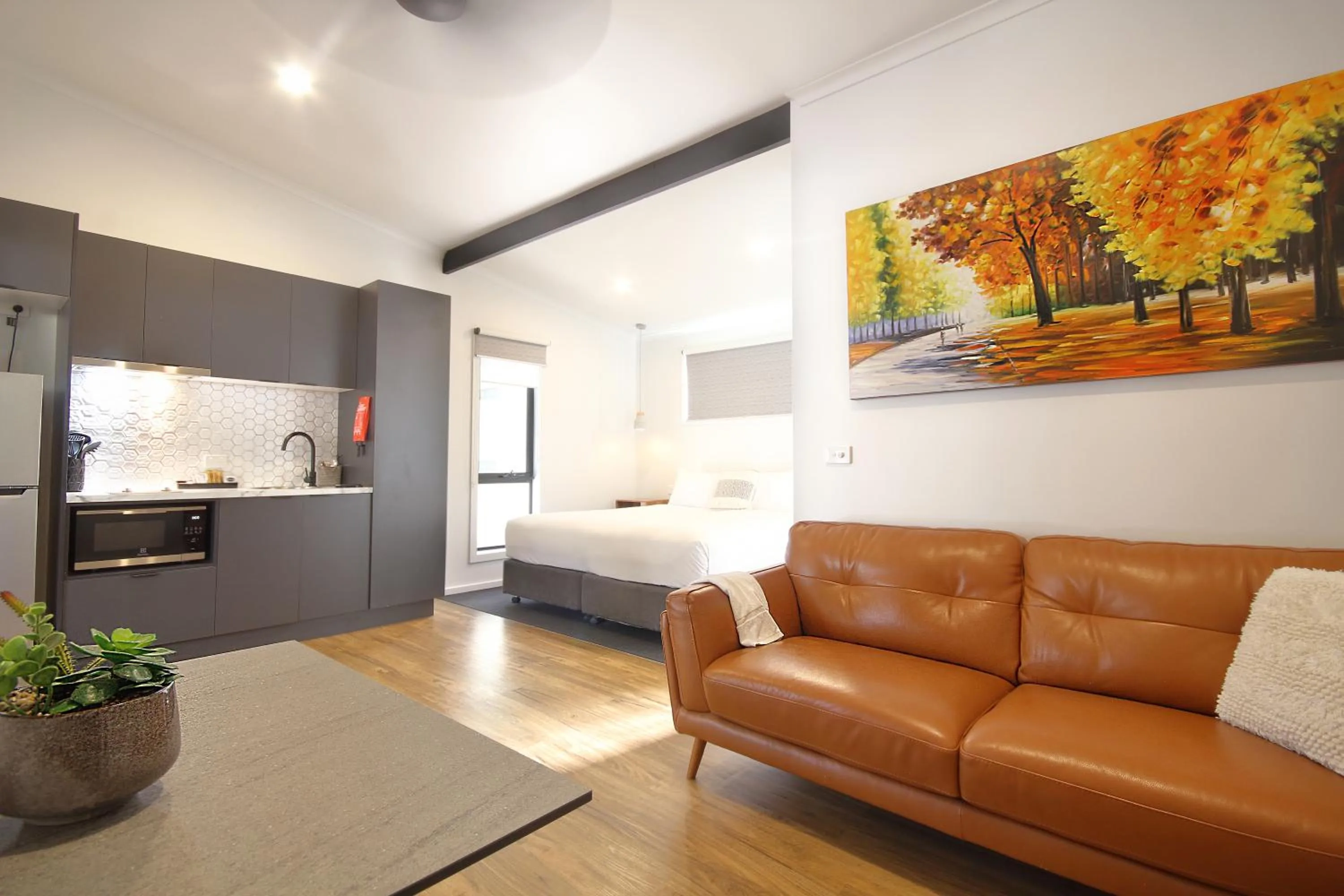 Kitchen or kitchenette in BIG4 Yarra Valley Park Lane Holiday Park