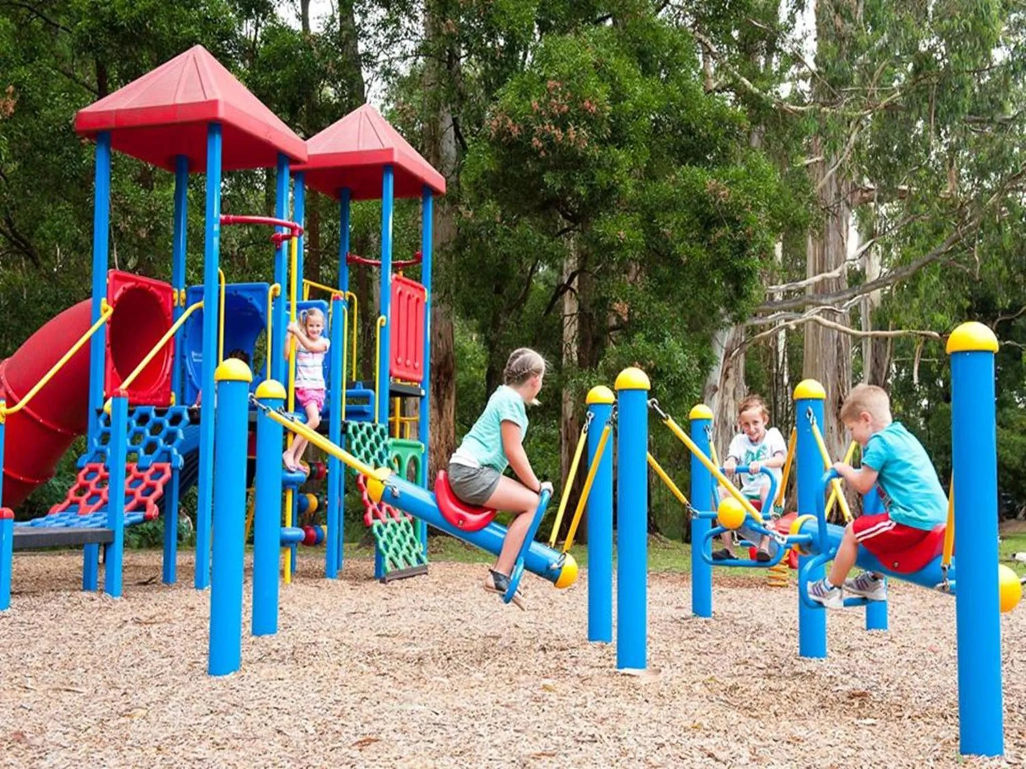 Children play ground in BIG4 Yarra Valley Park Lane Holiday Park