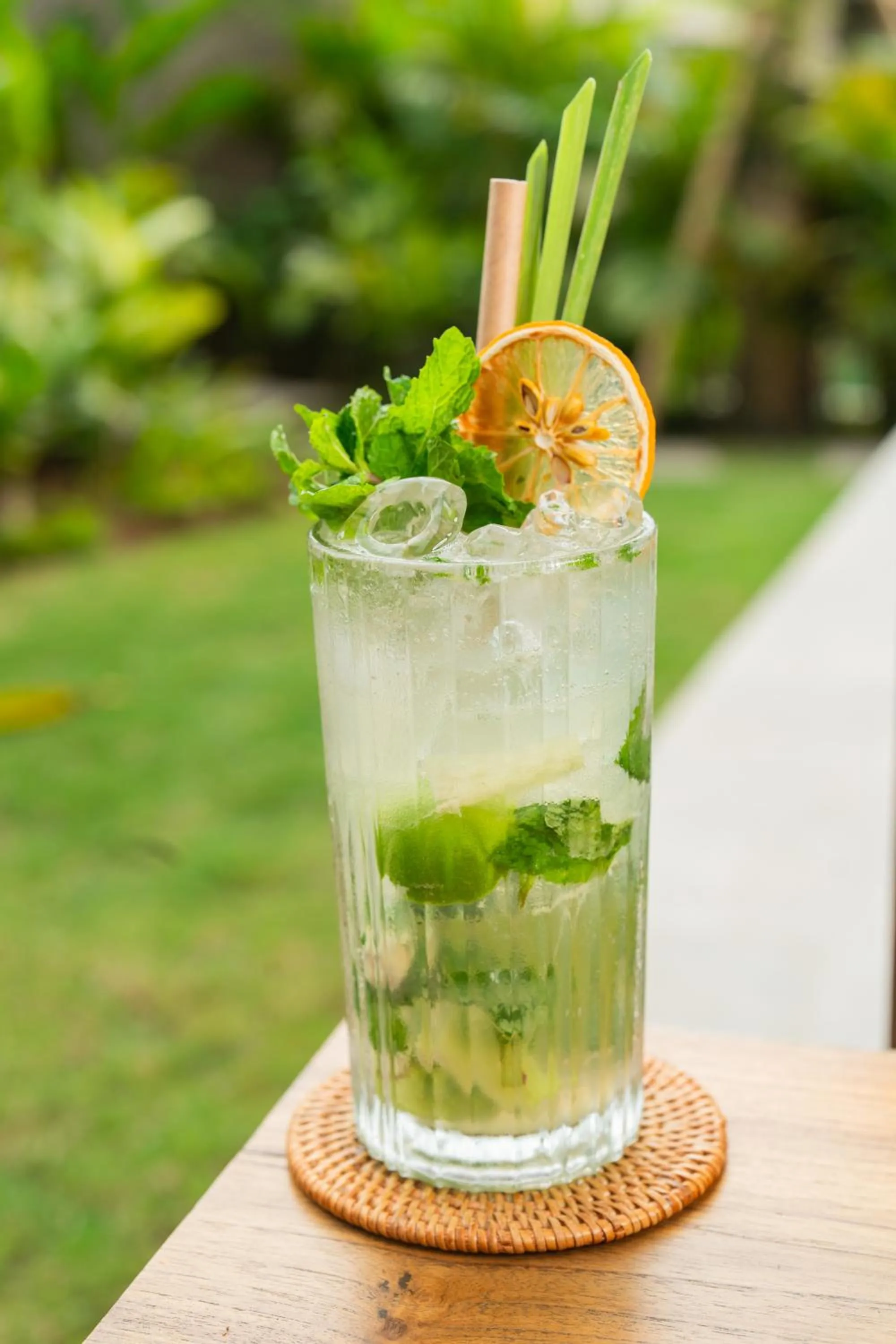 Drinks in Ubud Mas Glamping Luxury Tent