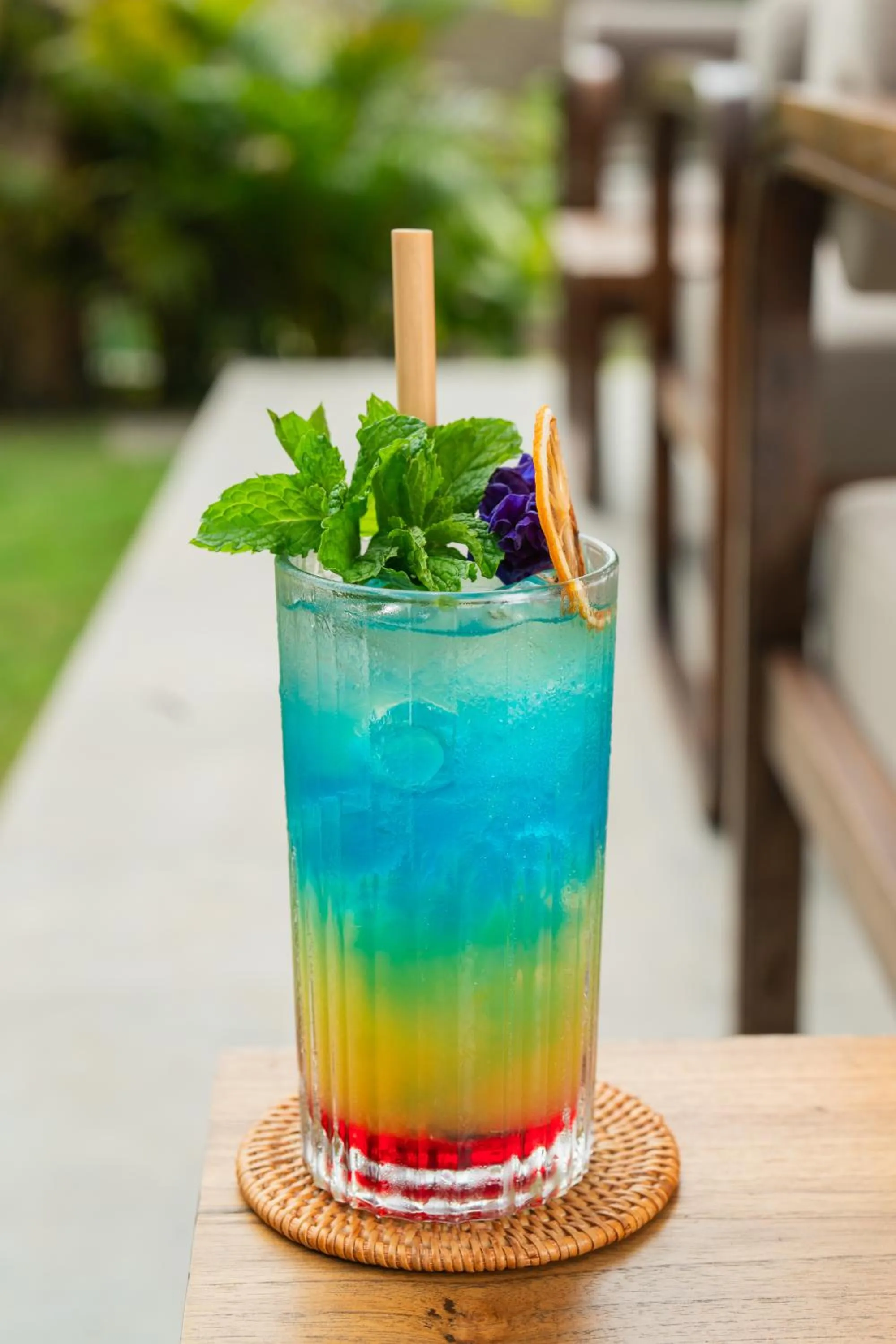 Drinks in Ubud Mas Glamping Luxury Tent