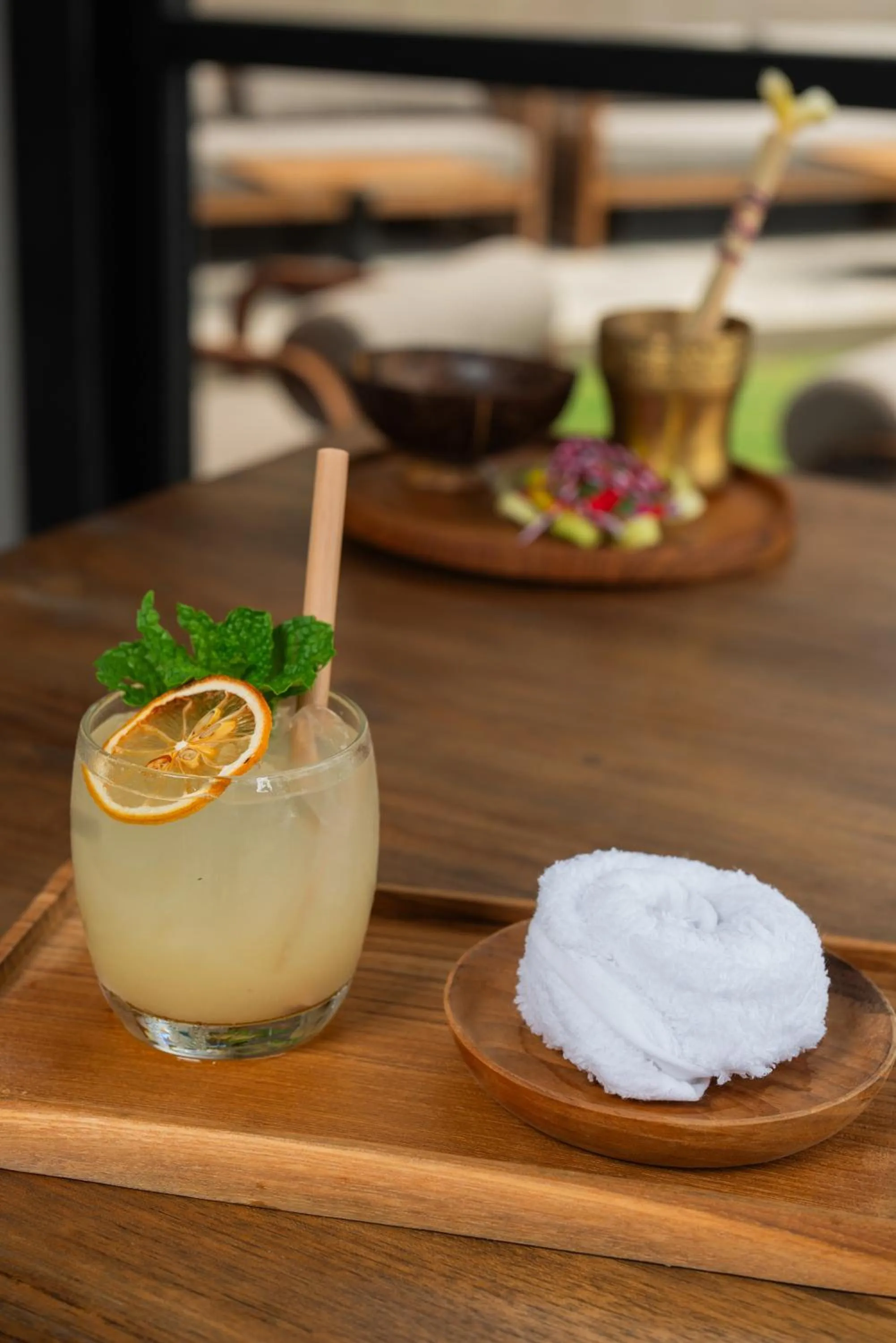 Food and drinks in Ubud Mas Glamping Luxury Tent