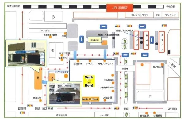 Parking, Floor Plan in Tokushima Tokyu Rei Hotel