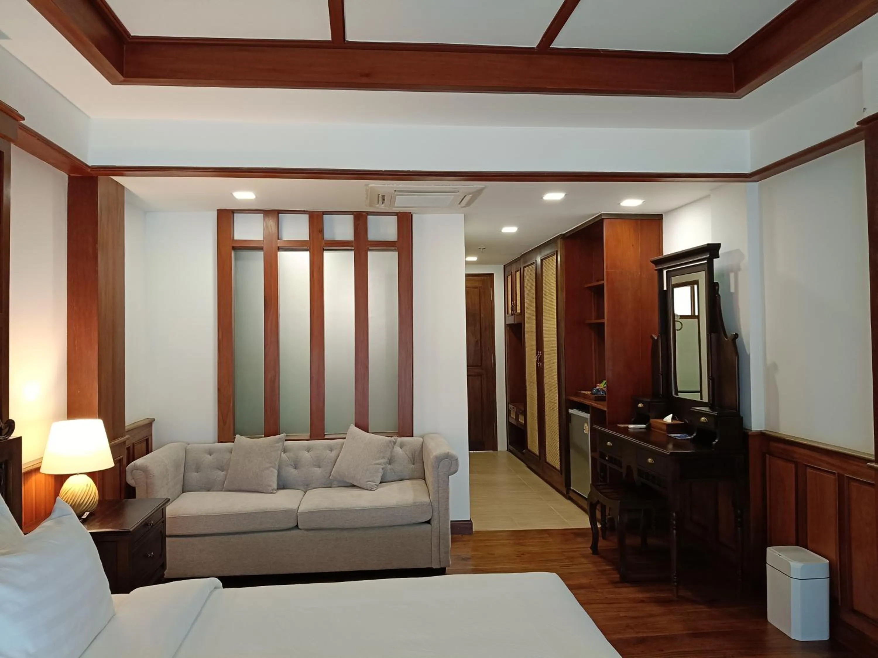 Bed in Phubarn VimarnVangvieng Resort