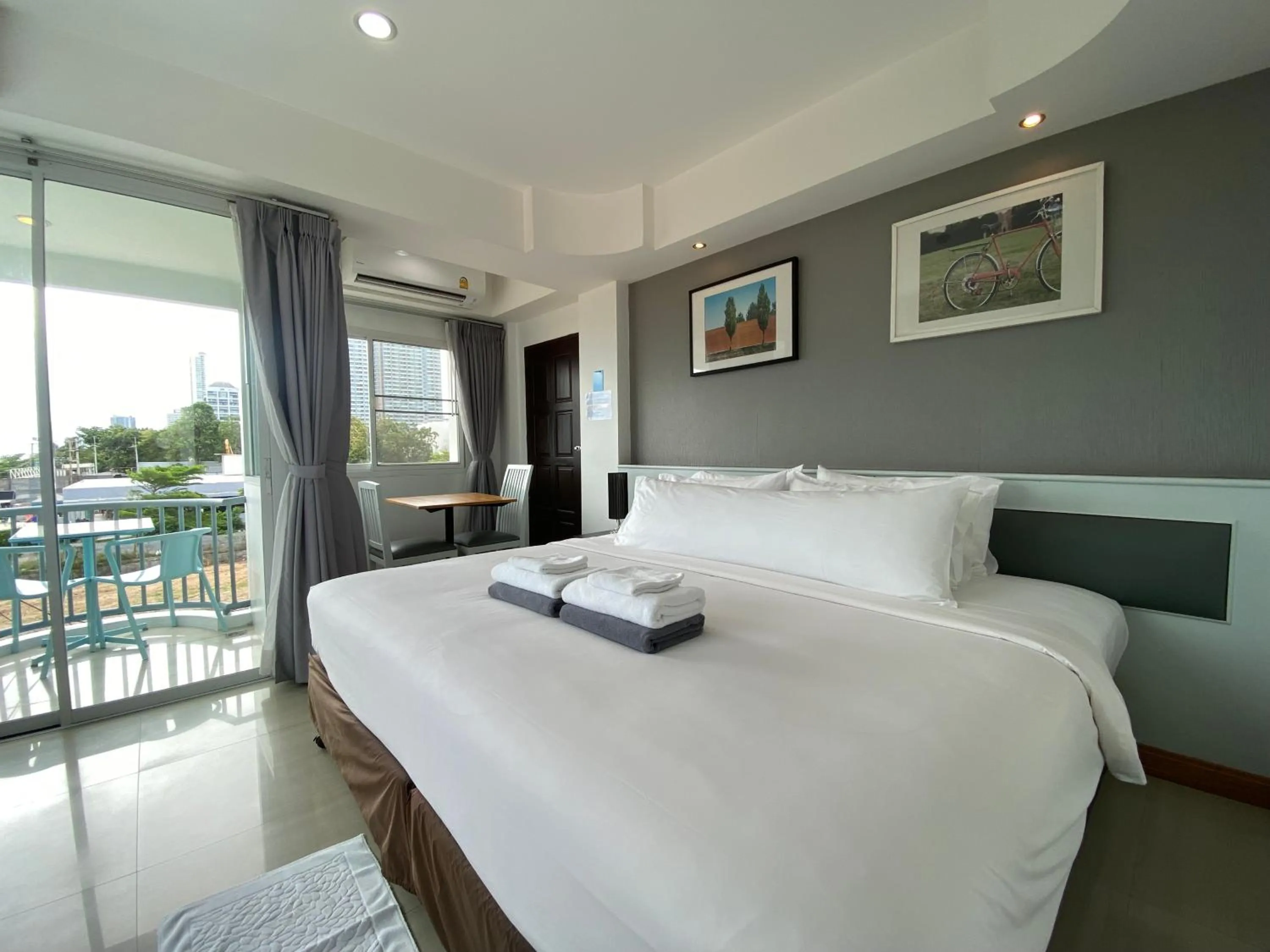 Bedroom, Bed in KP Seaview Jomtien