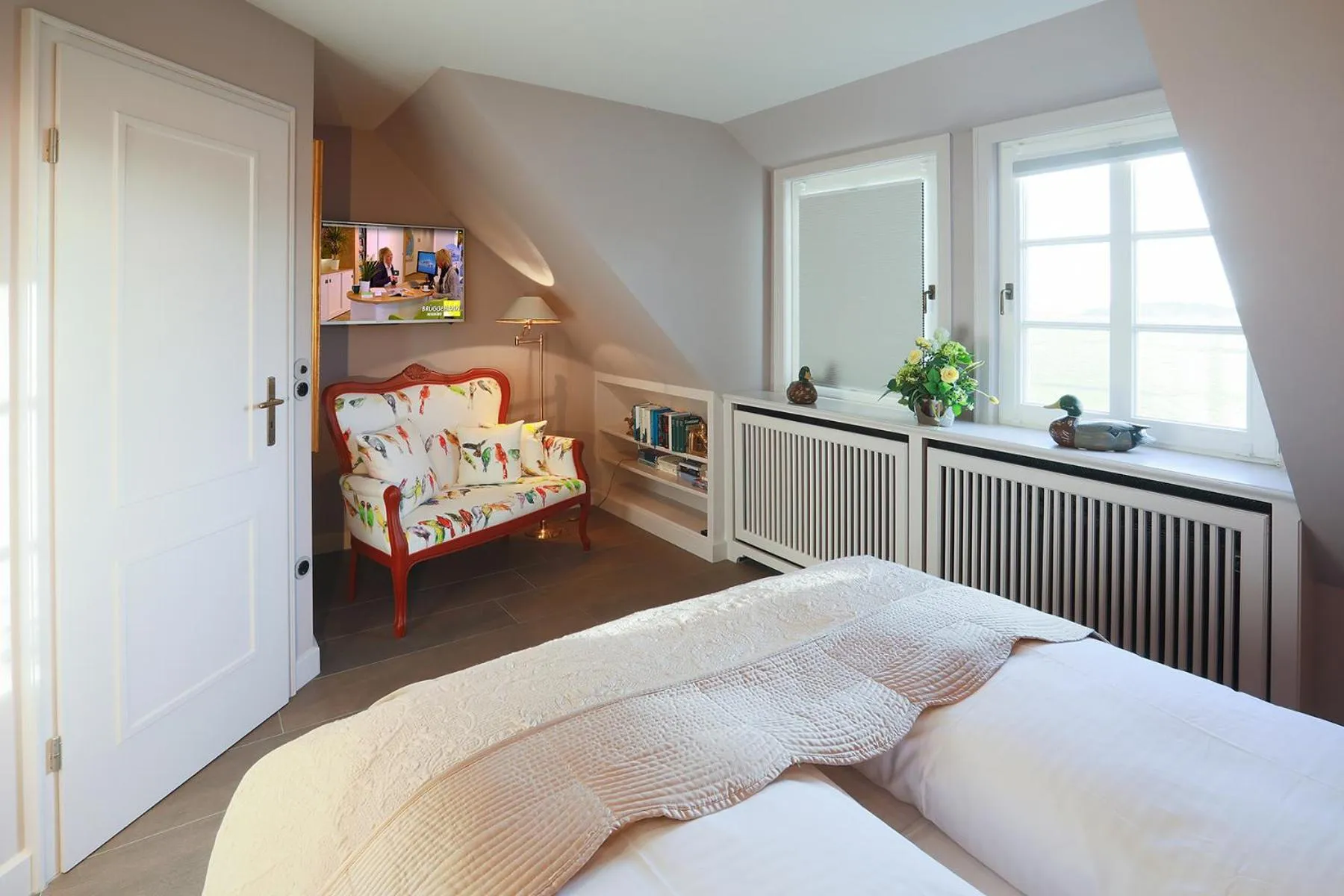 Bedroom, Bed in Ferienhaus Weetstich