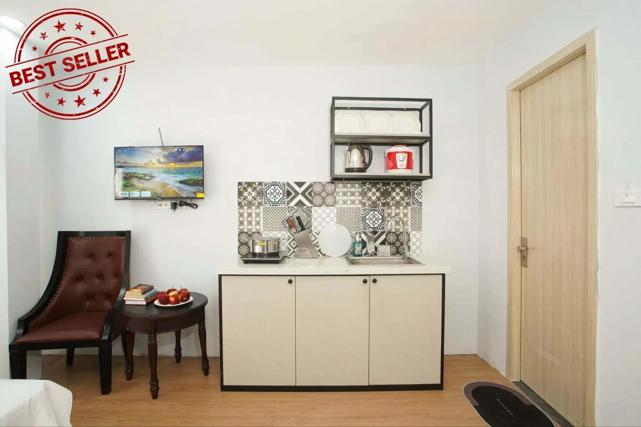 kitchen in Eco Nest Hotel & Apartment