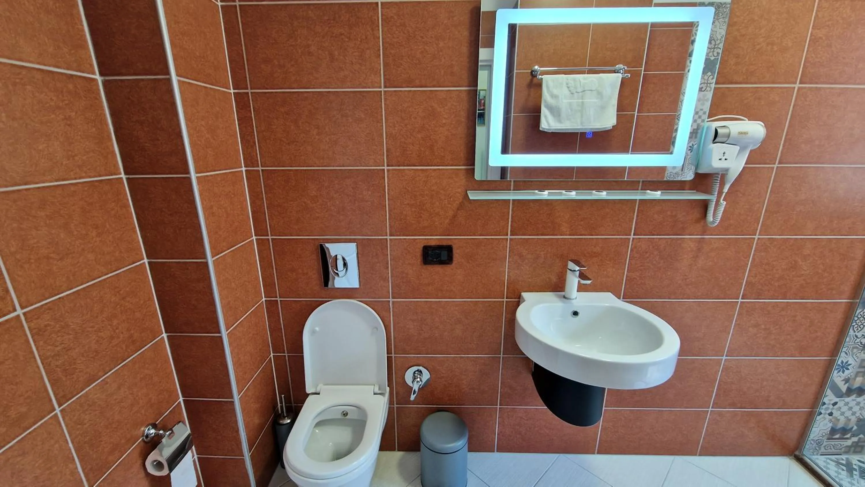 Shower in Frekel Hotel