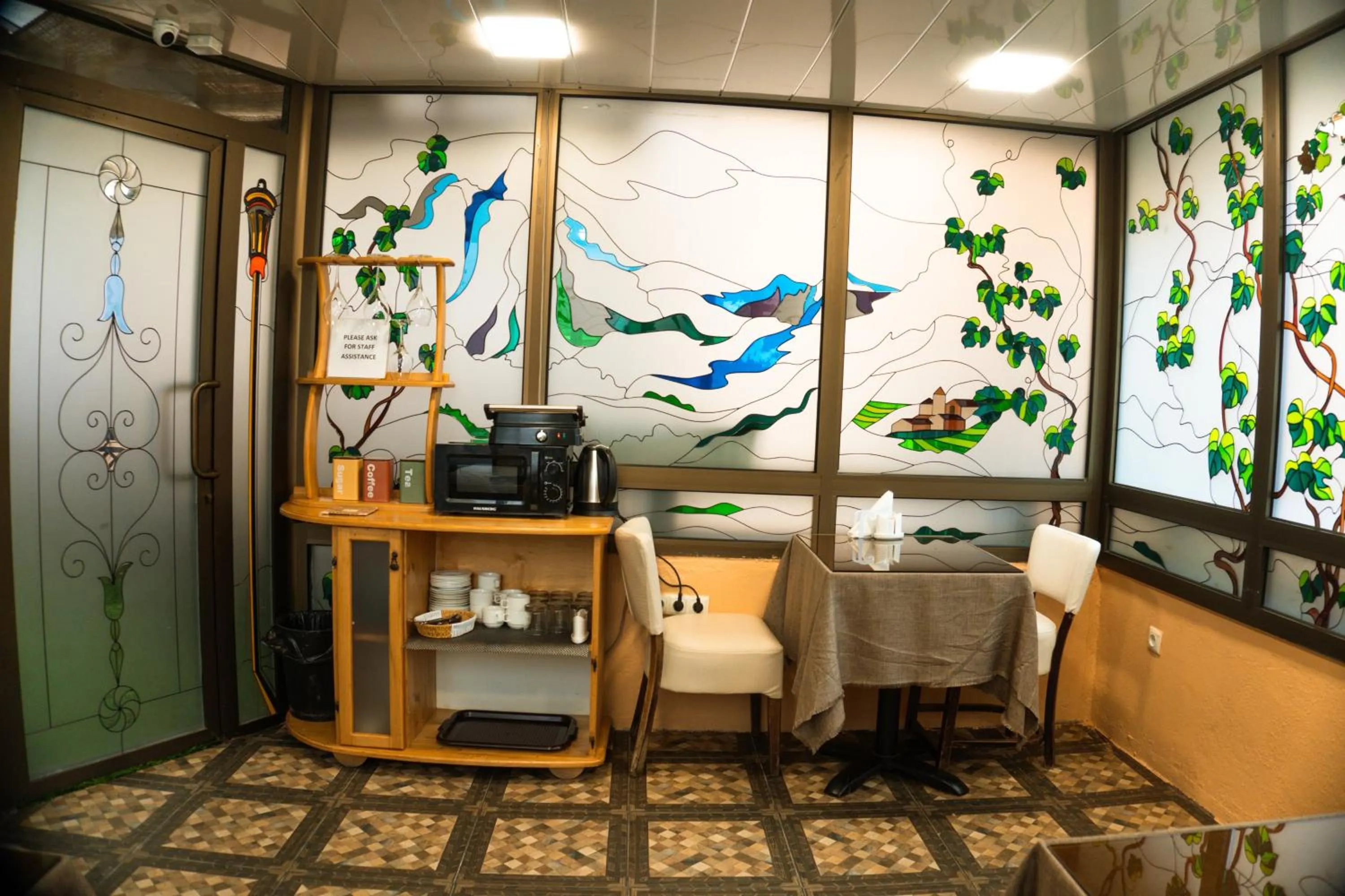 Kitchen or kitchenette in Hotel Old Rustaveli