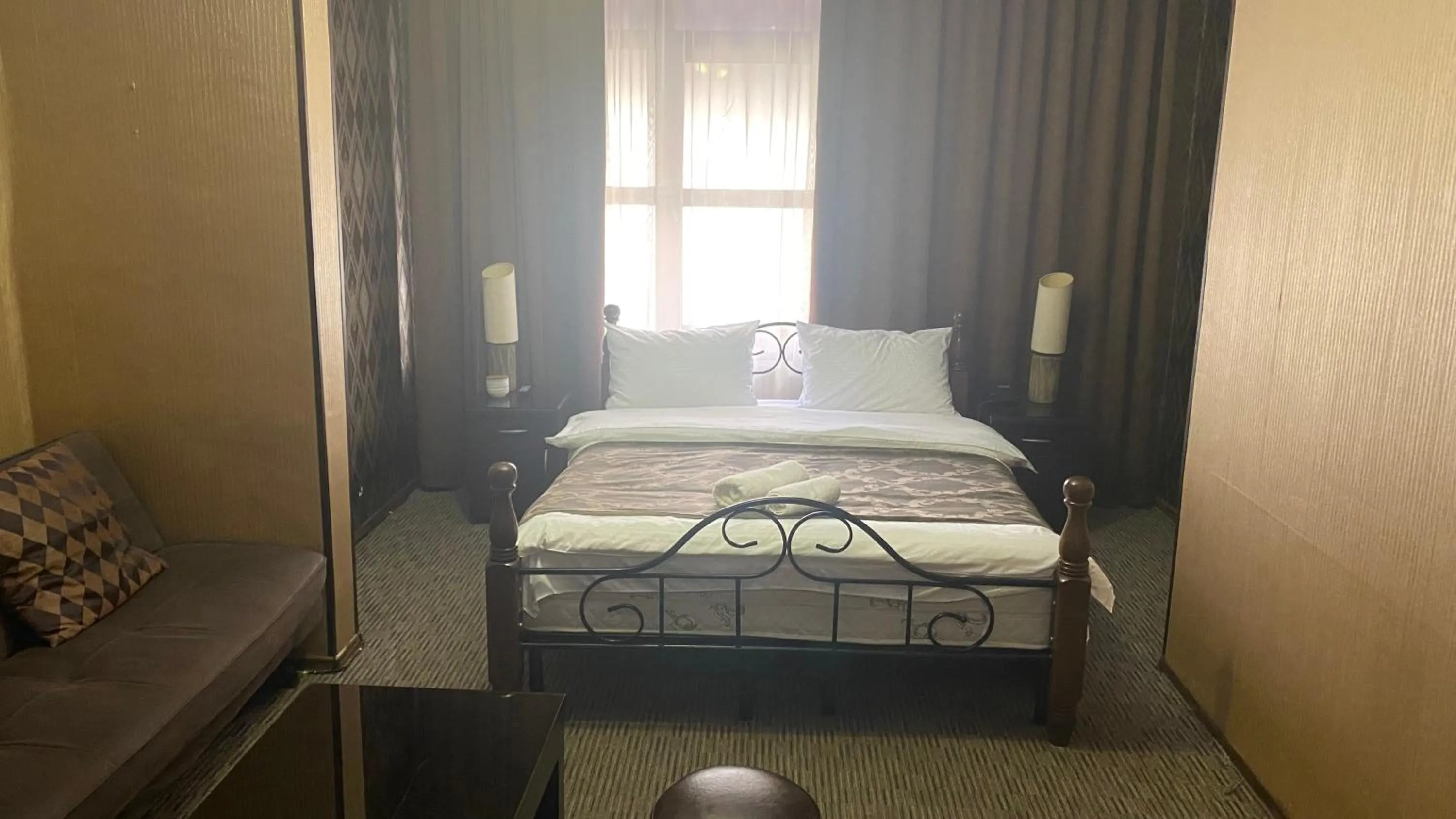 Bed in Hotel Old Rustaveli