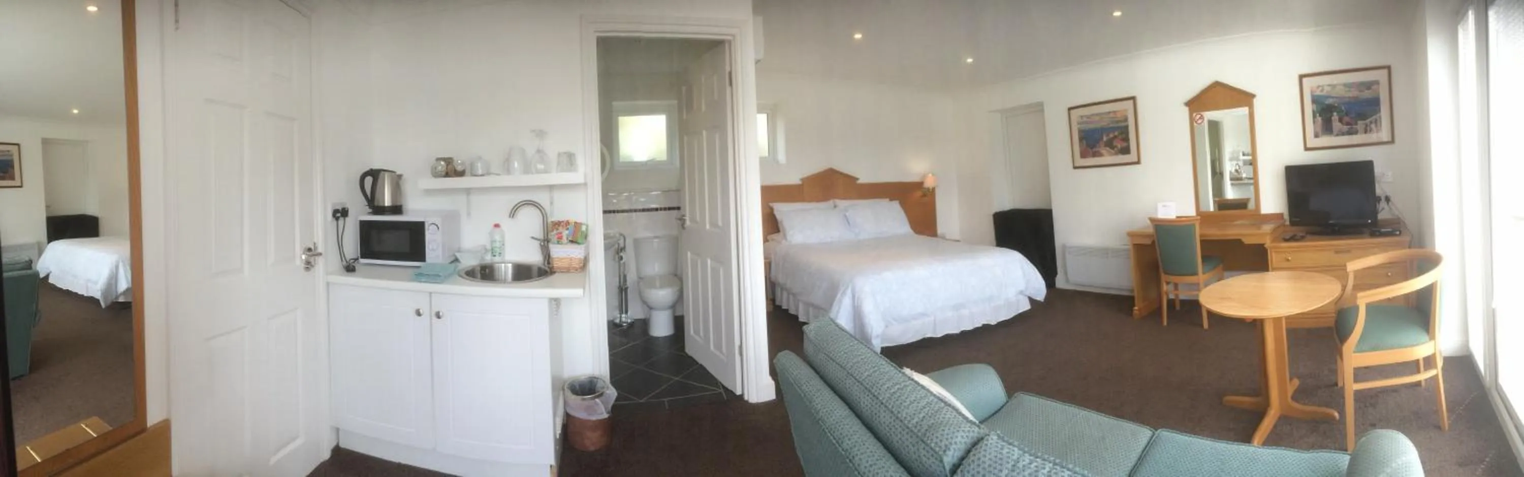 Bed in Annexe at Gosfield Lake