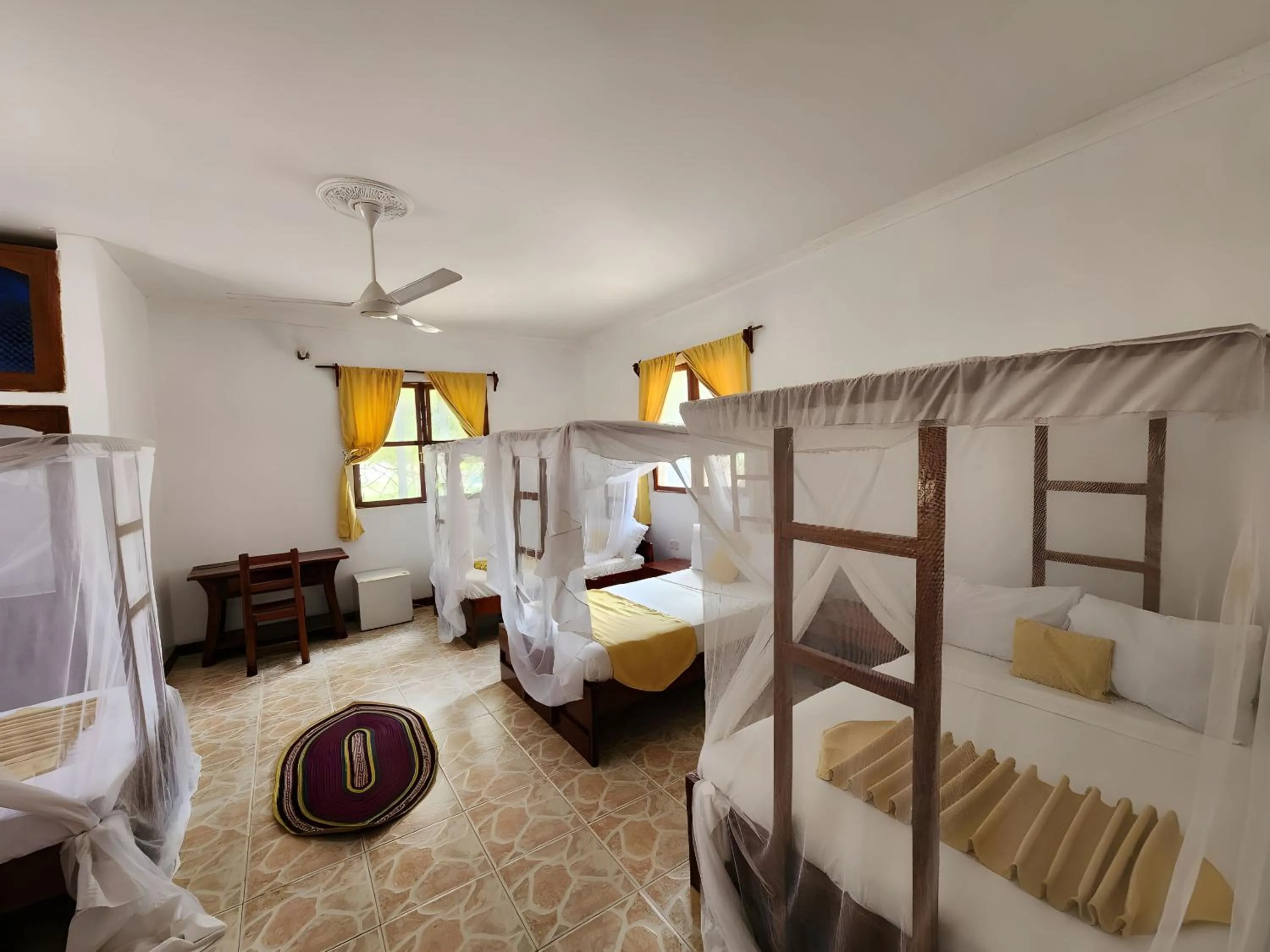 Bed in Seagull Nungwi Resort