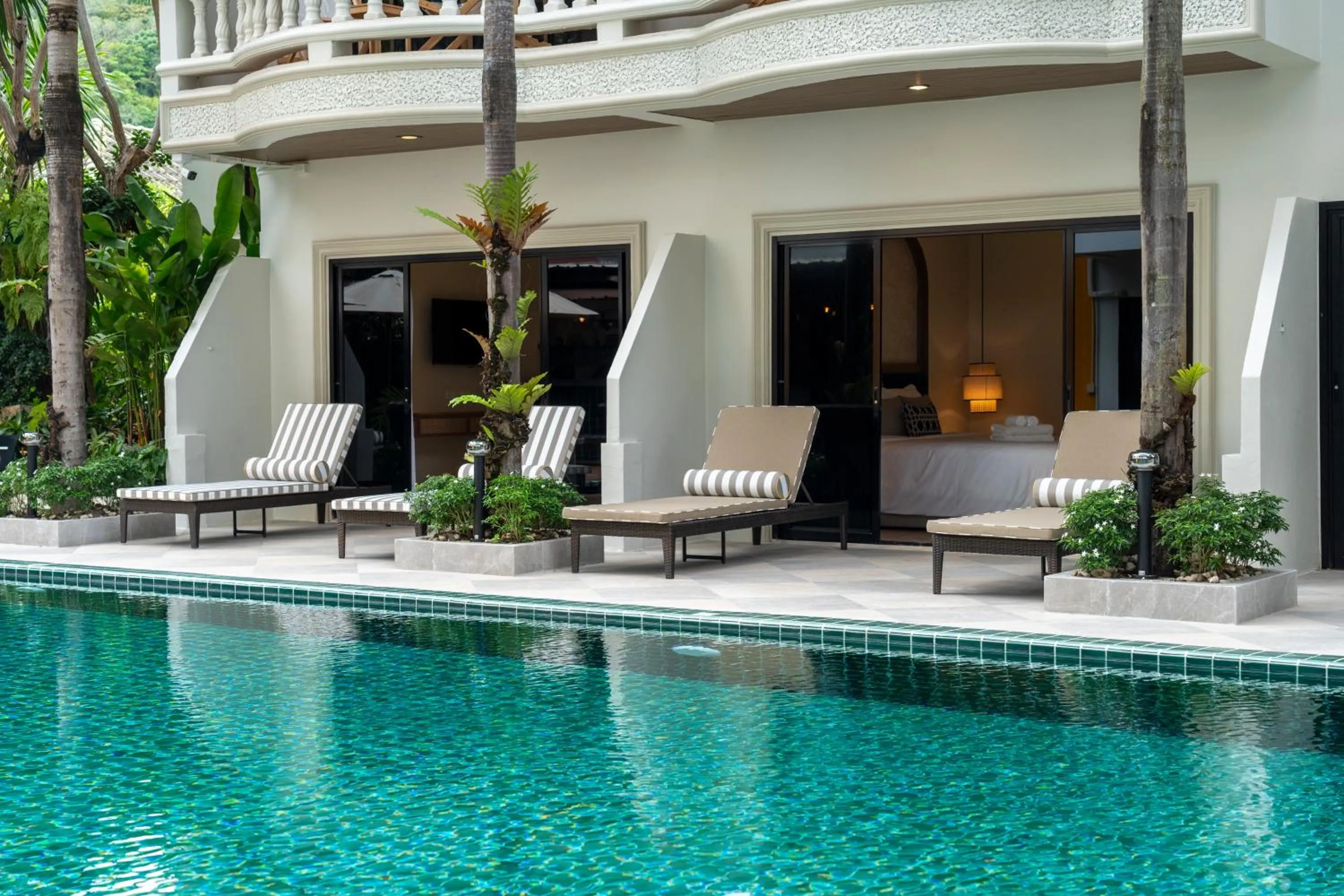 Pool view in Buasri Boutique Patong