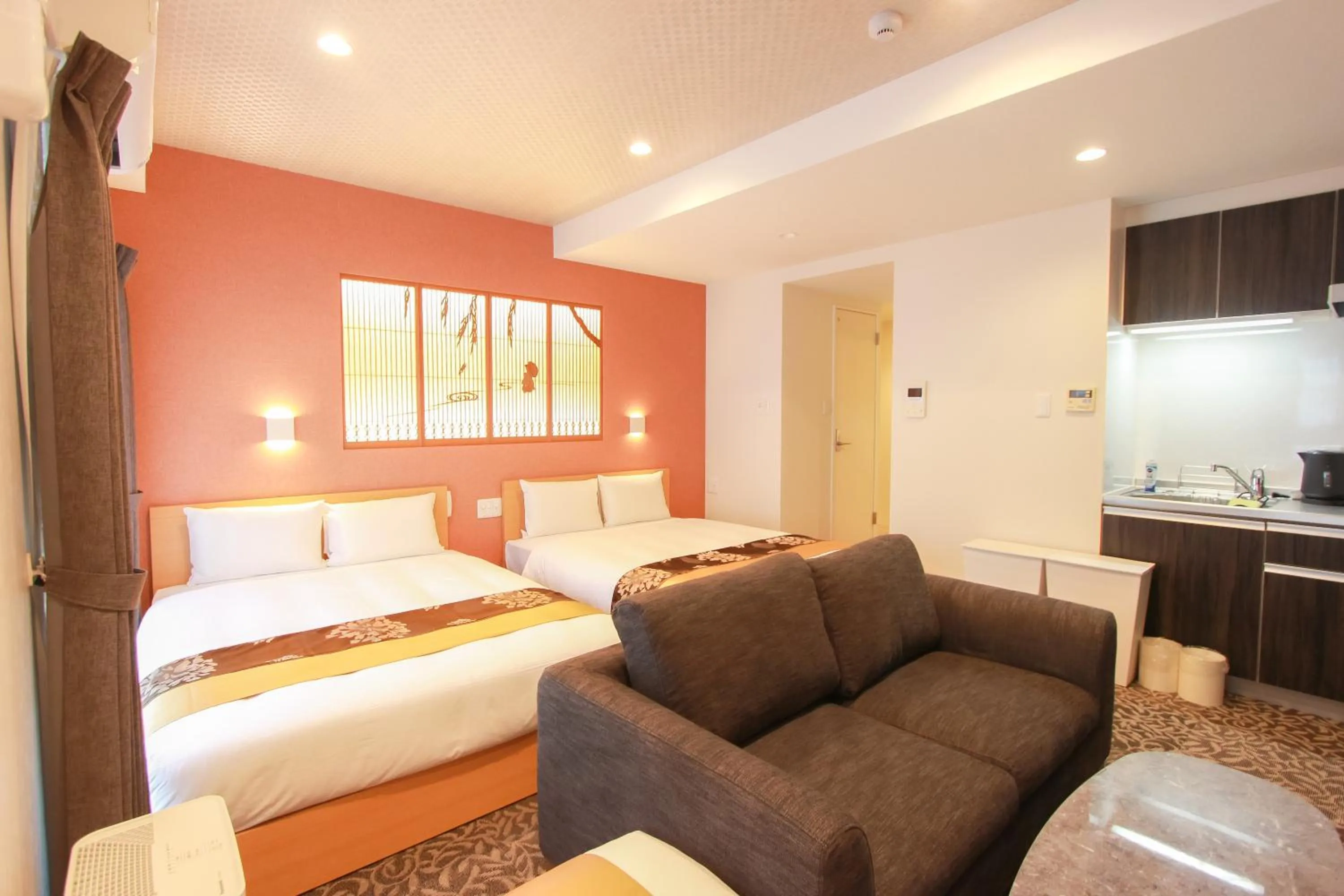 Living room, Bed in Grand Prime HAKATA HOTEL