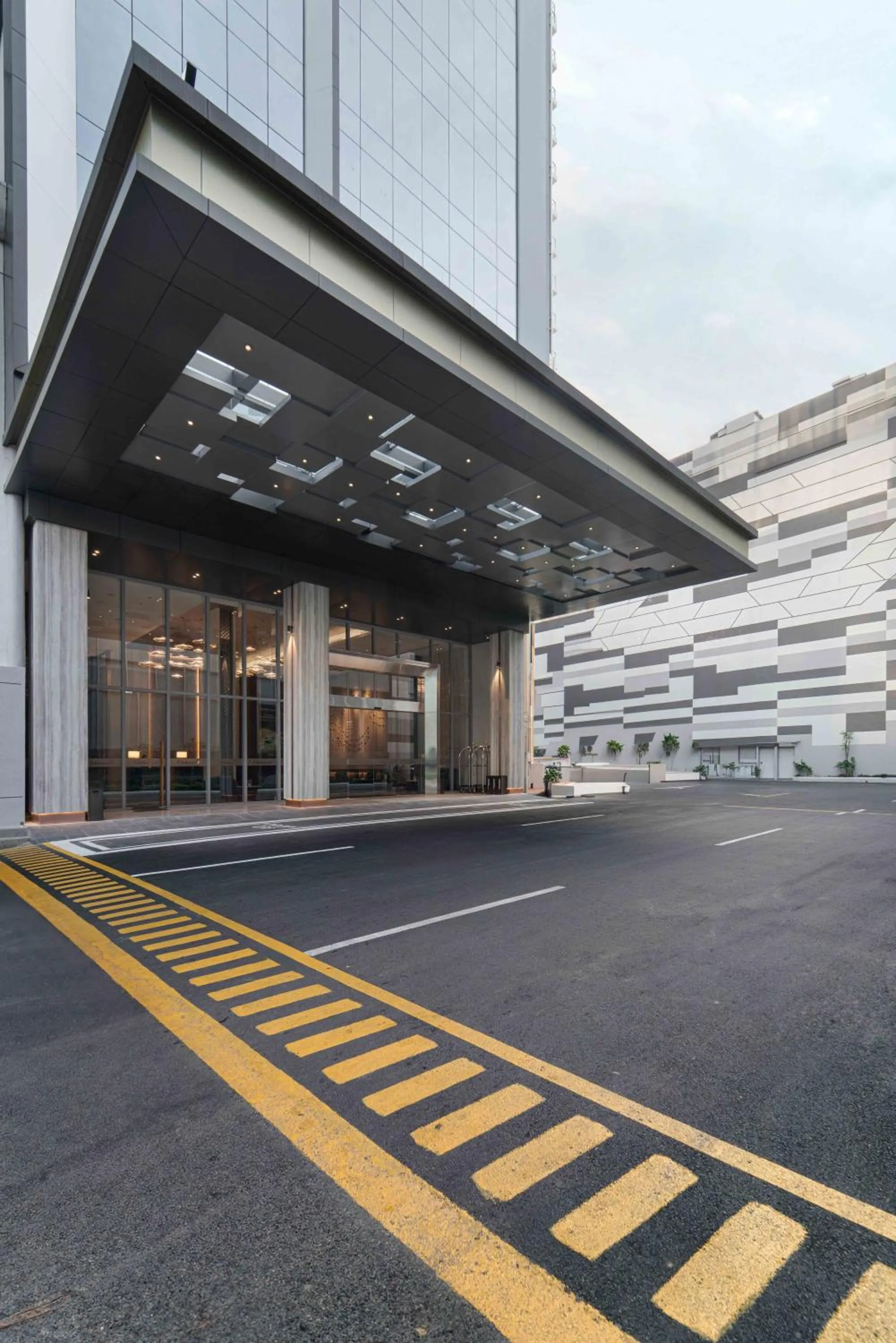 Facade/entrance in Oakwood Hotel & Apartments Grand Batam