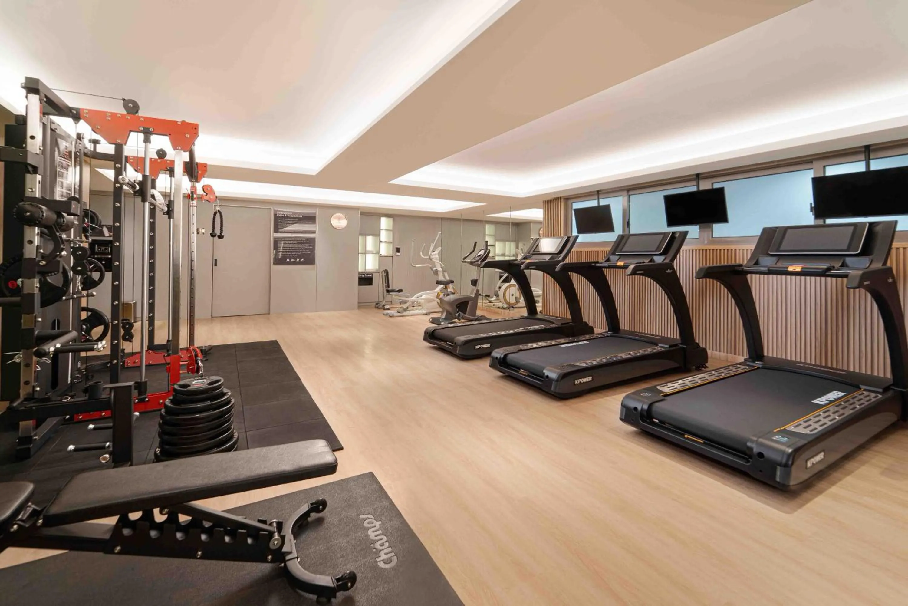 Fitness centre/facilities in Oakwood Hotel & Apartments Grand Batam