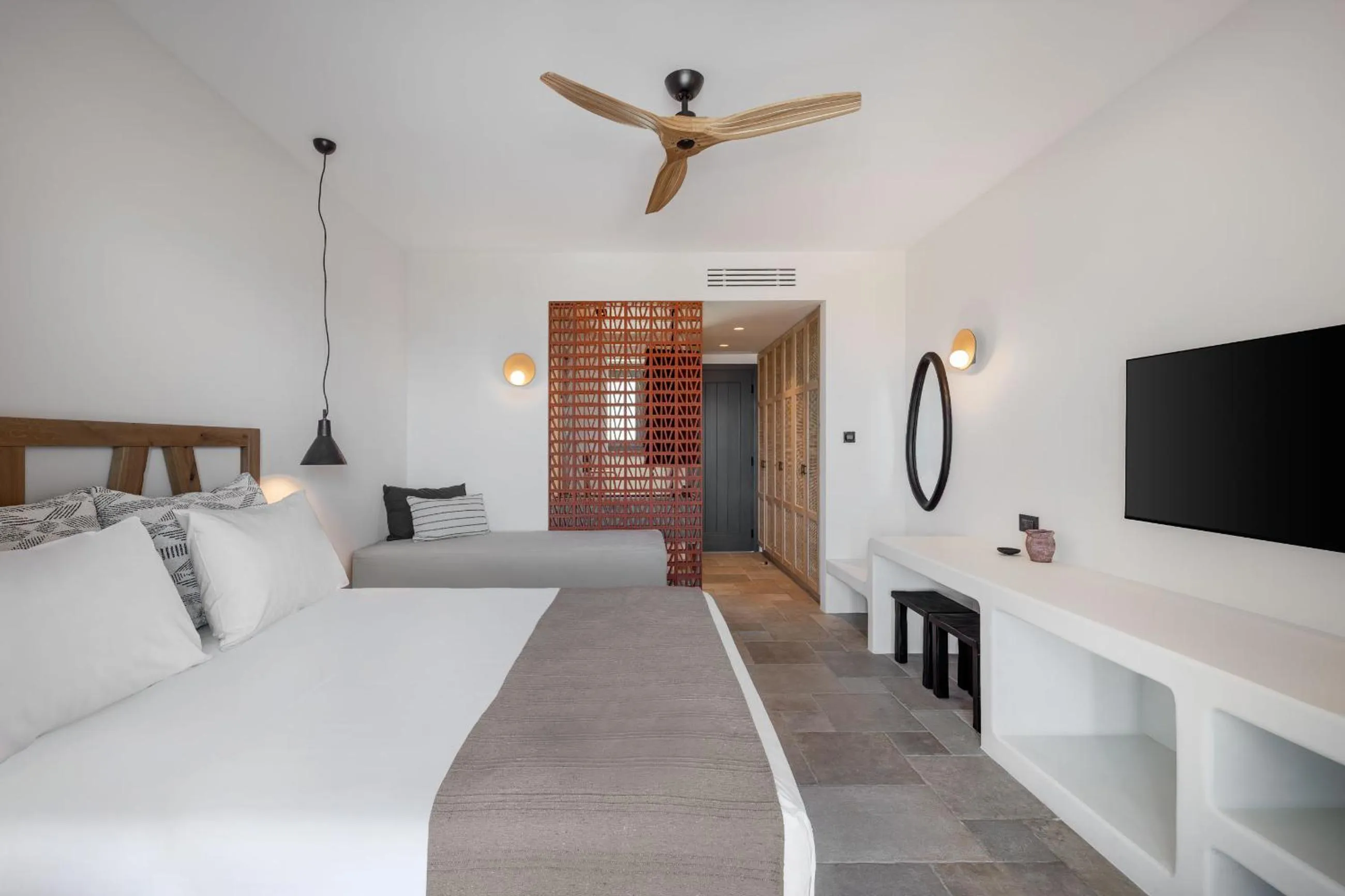 Photo of the whole room, Bed in Klοstrá