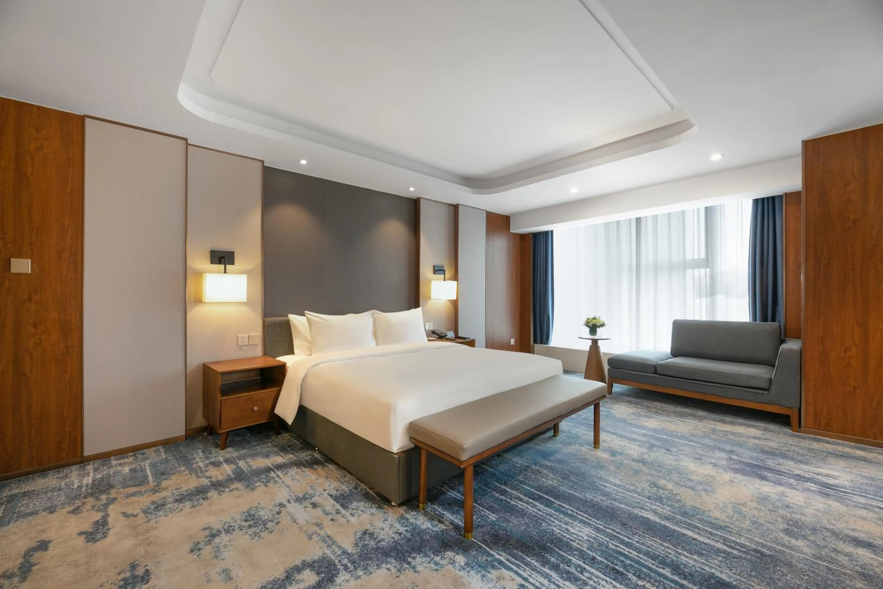 Bed in Furunde Wanda Jin Hotel