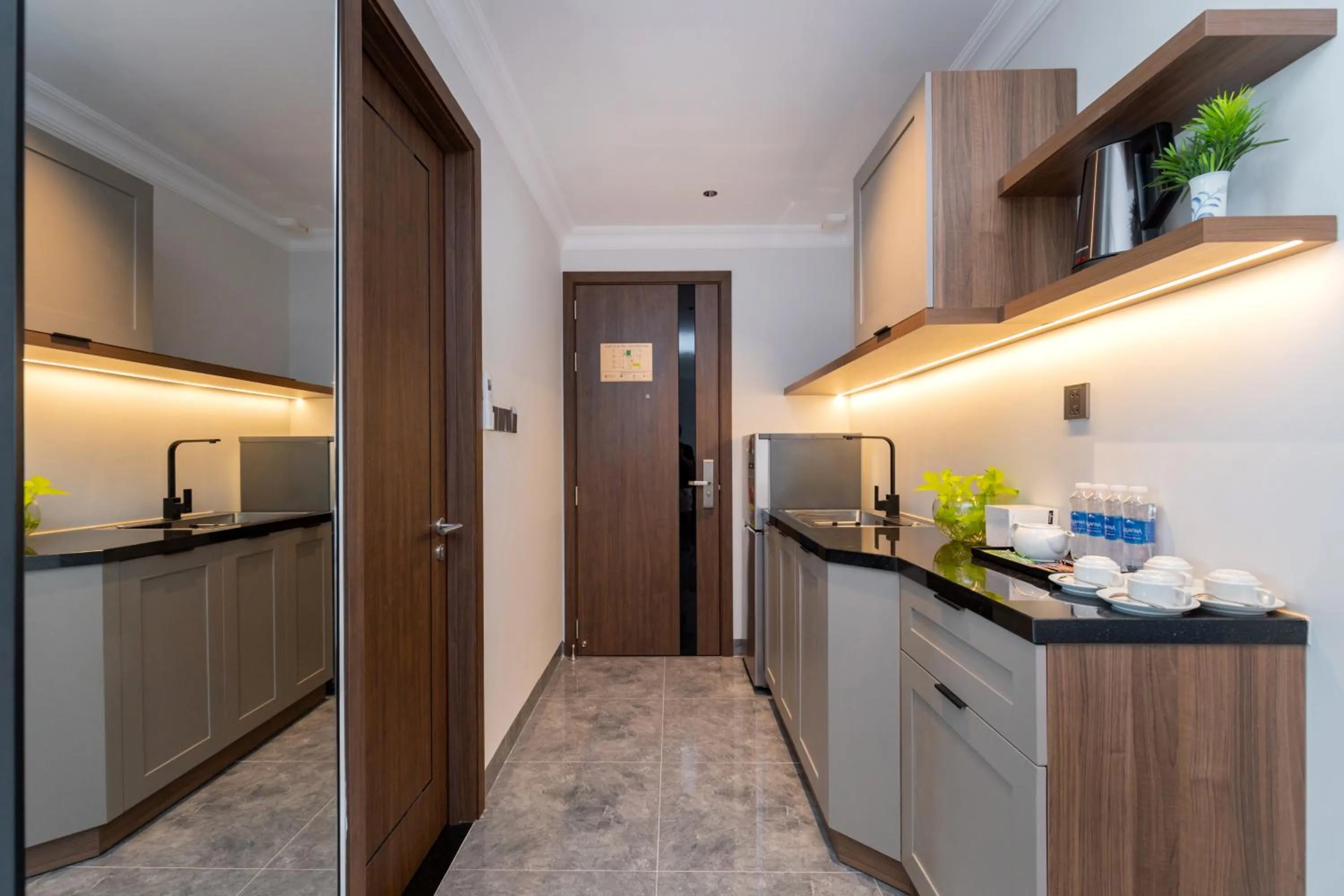 Kitchen or kitchenette in STELLA Hotel & Apartment