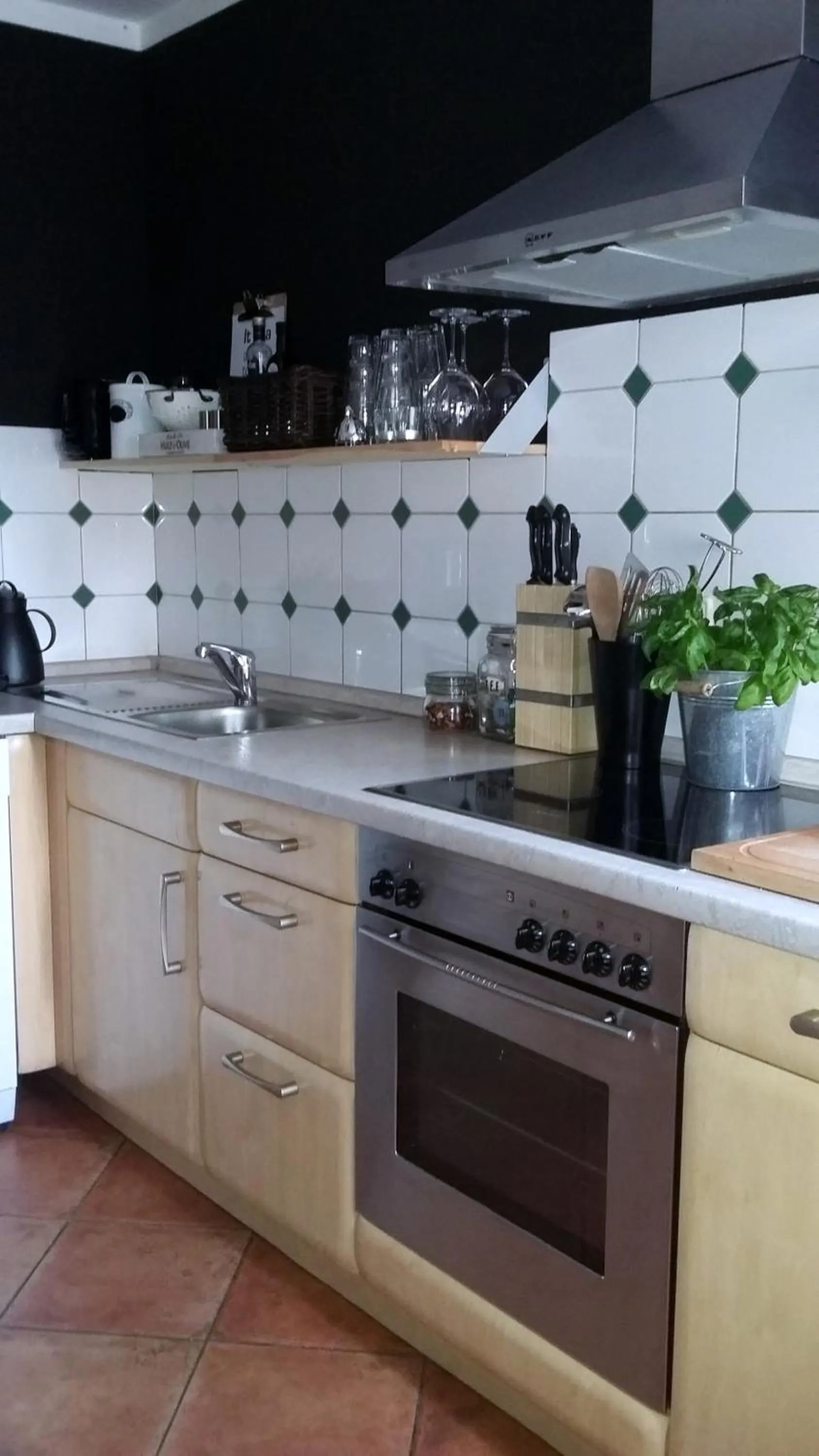 Communal kitchen in Gästehaus 22 am Klostergarten