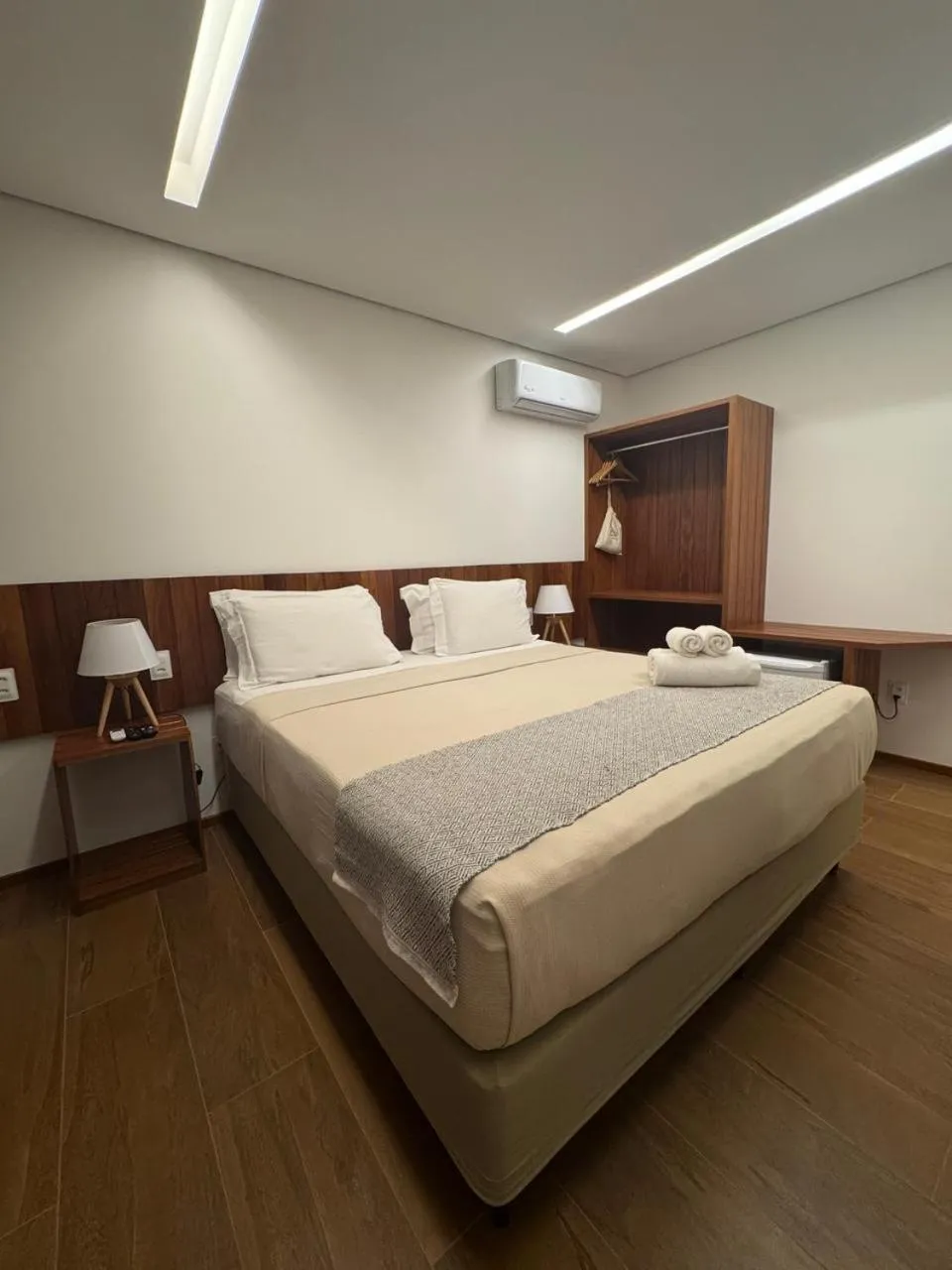 Bed in Pousada Malibu