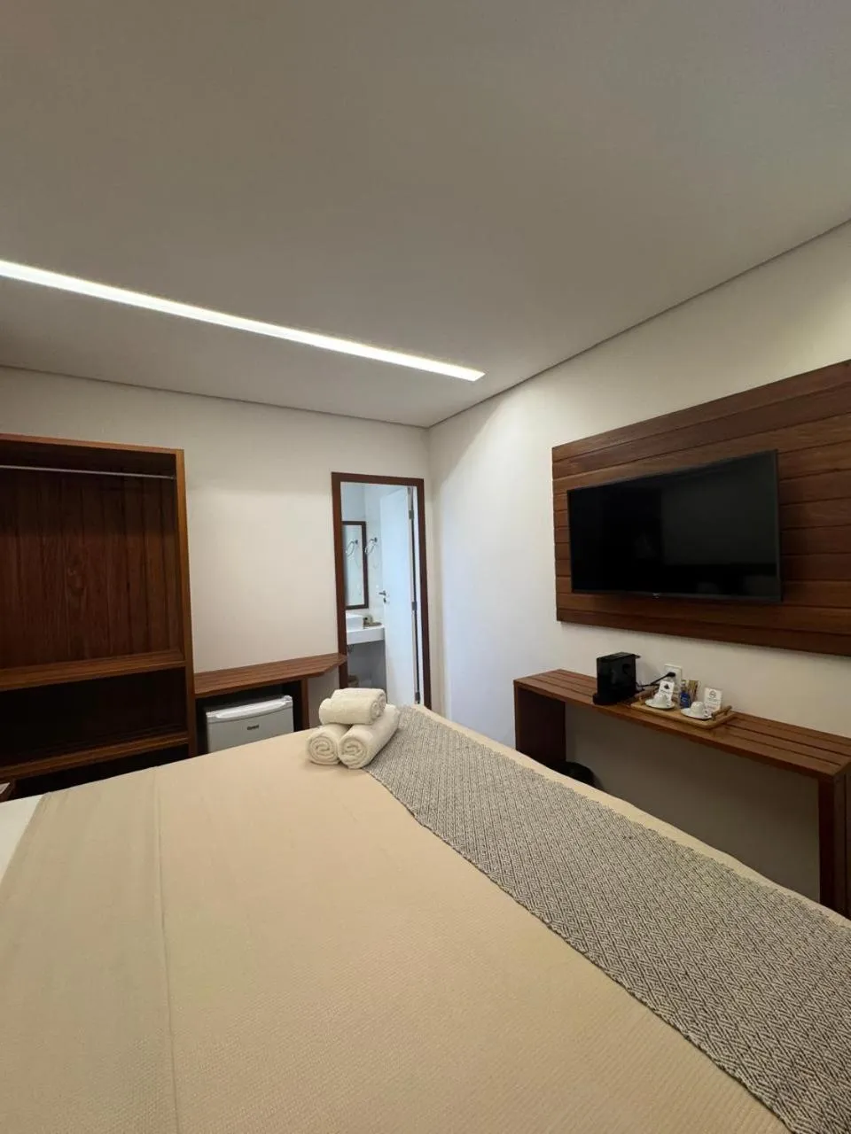 Bed in Pousada Malibu