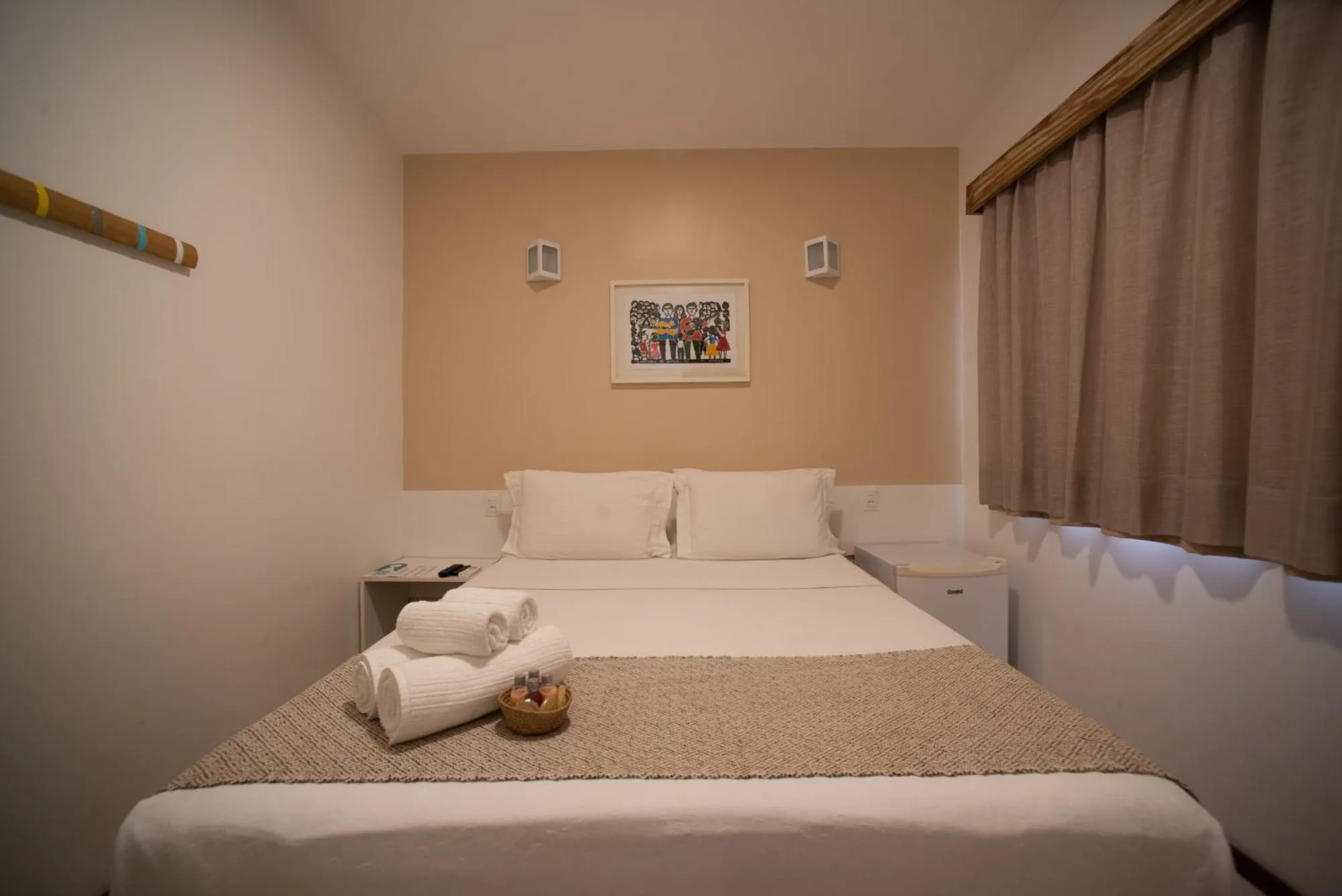 Bed in Pousada Malibu