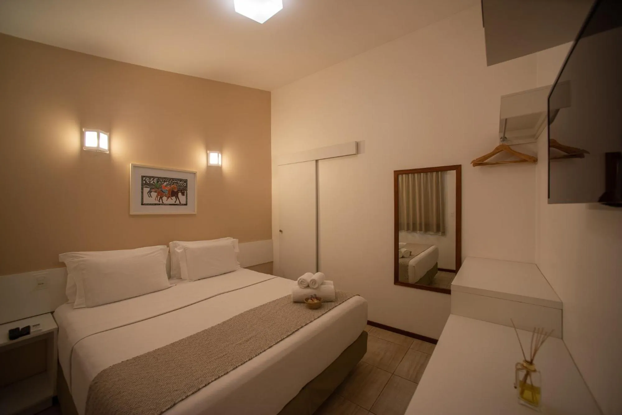 Bed in Pousada Malibu