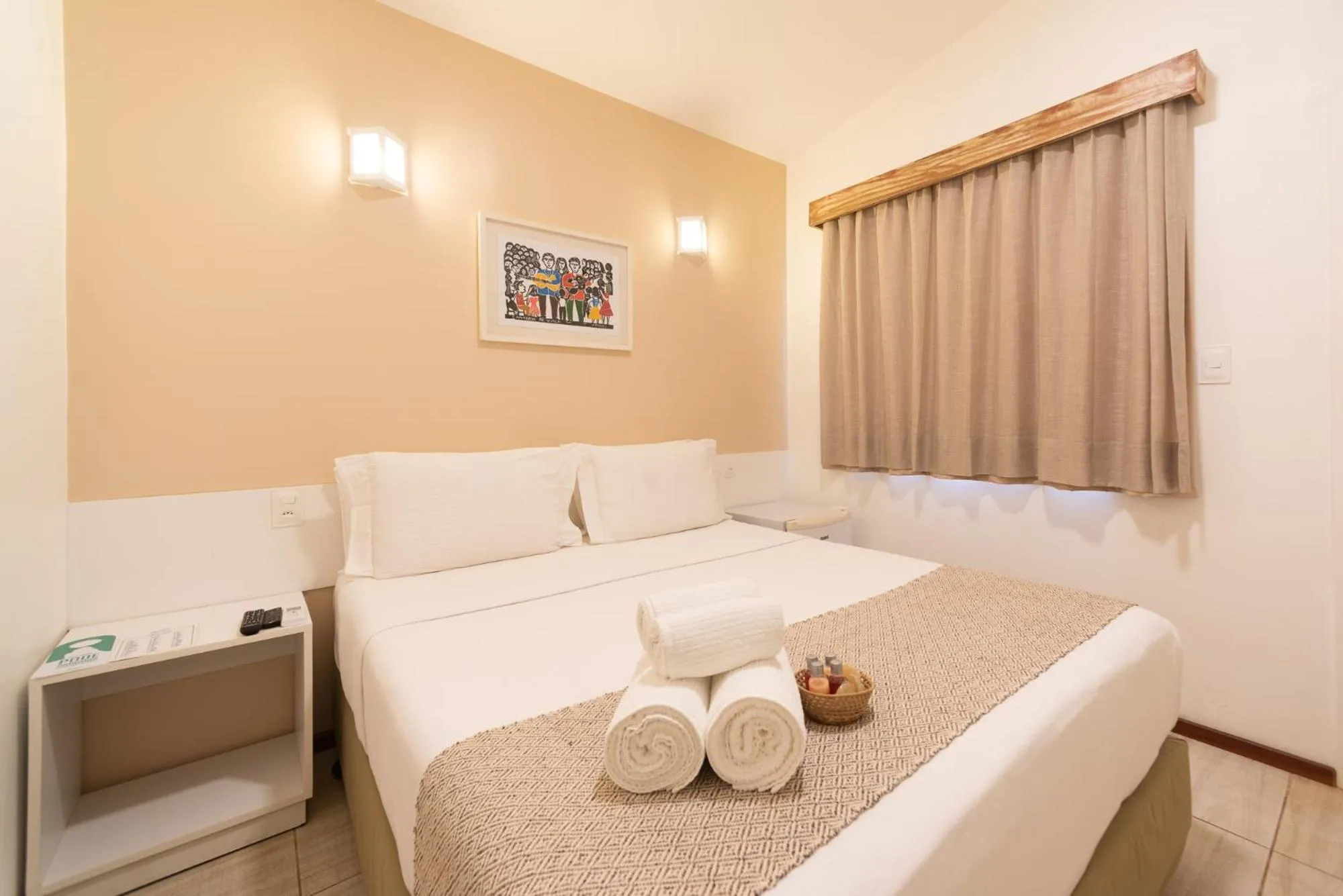 Bed in Pousada Malibu