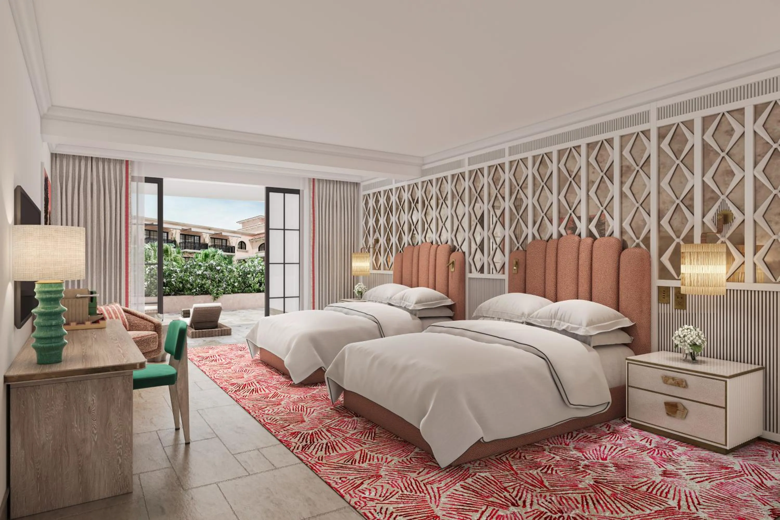 Bedroom, Bed in Palm House Hotel Palm Beach