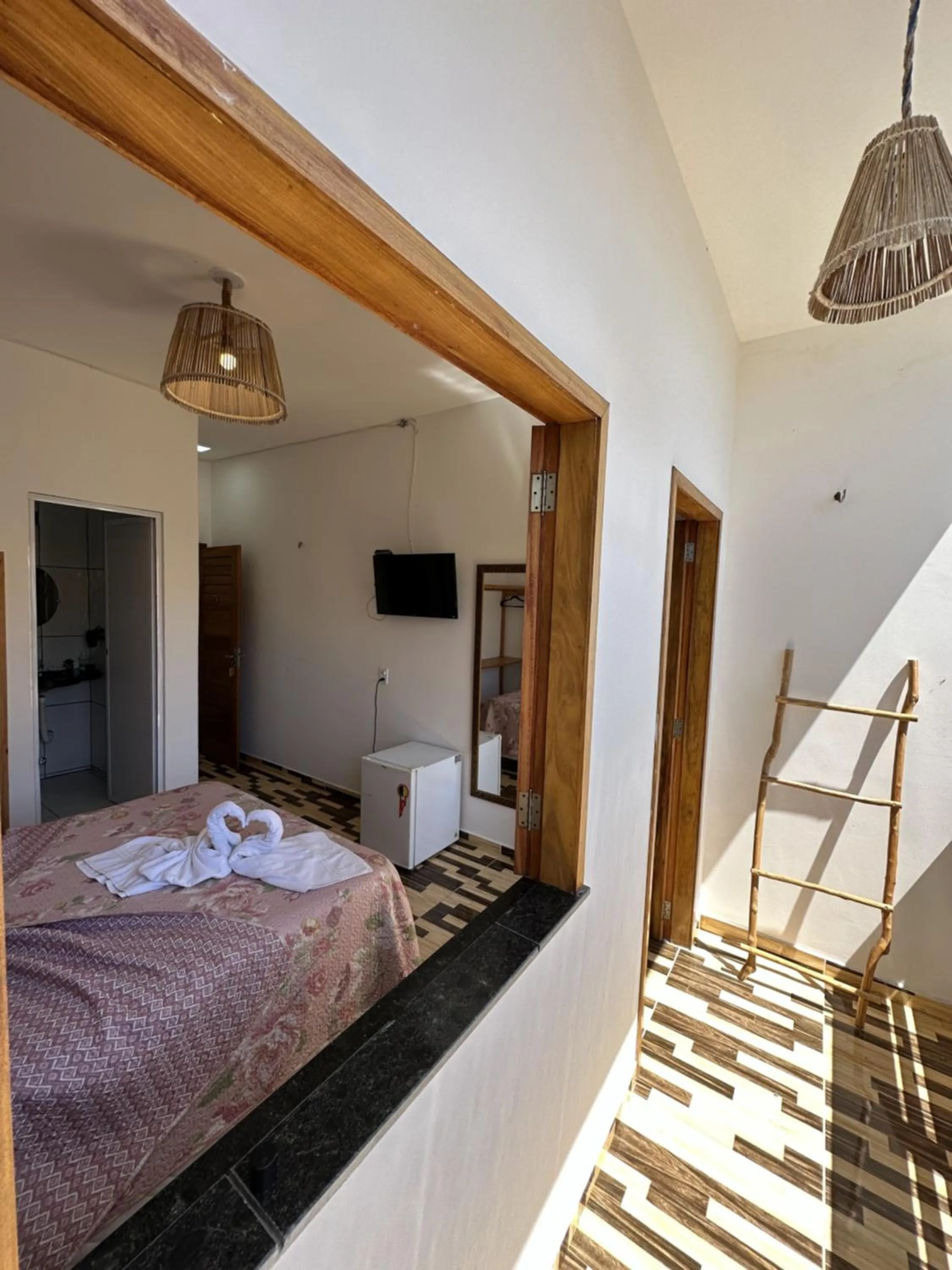 Bed in Pousada Isabel Araújo