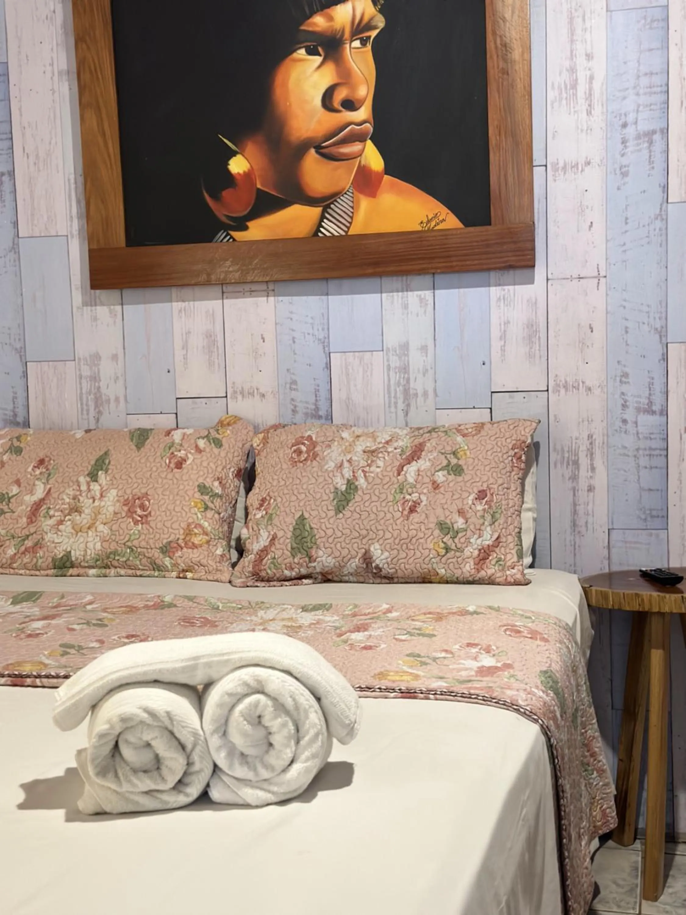 Bed in Pousada Isabel Araújo