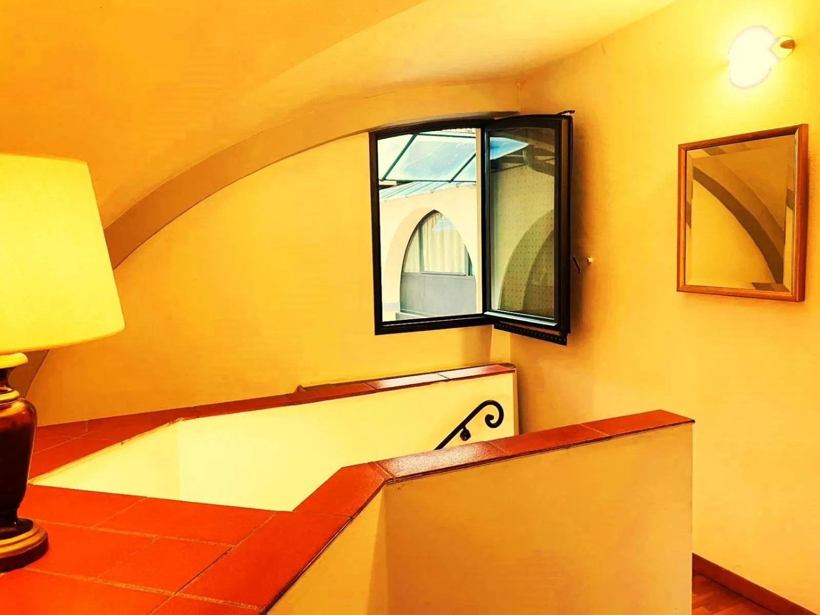 Seating area, Bed in Residence La Contessina