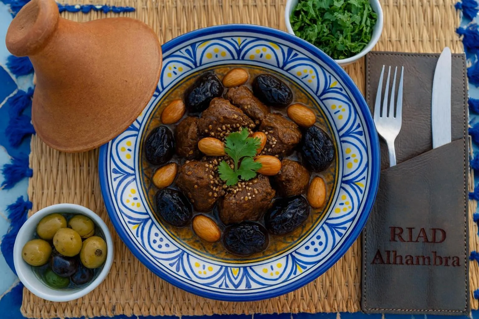 Food and drinks in Riad ALHAMBRA