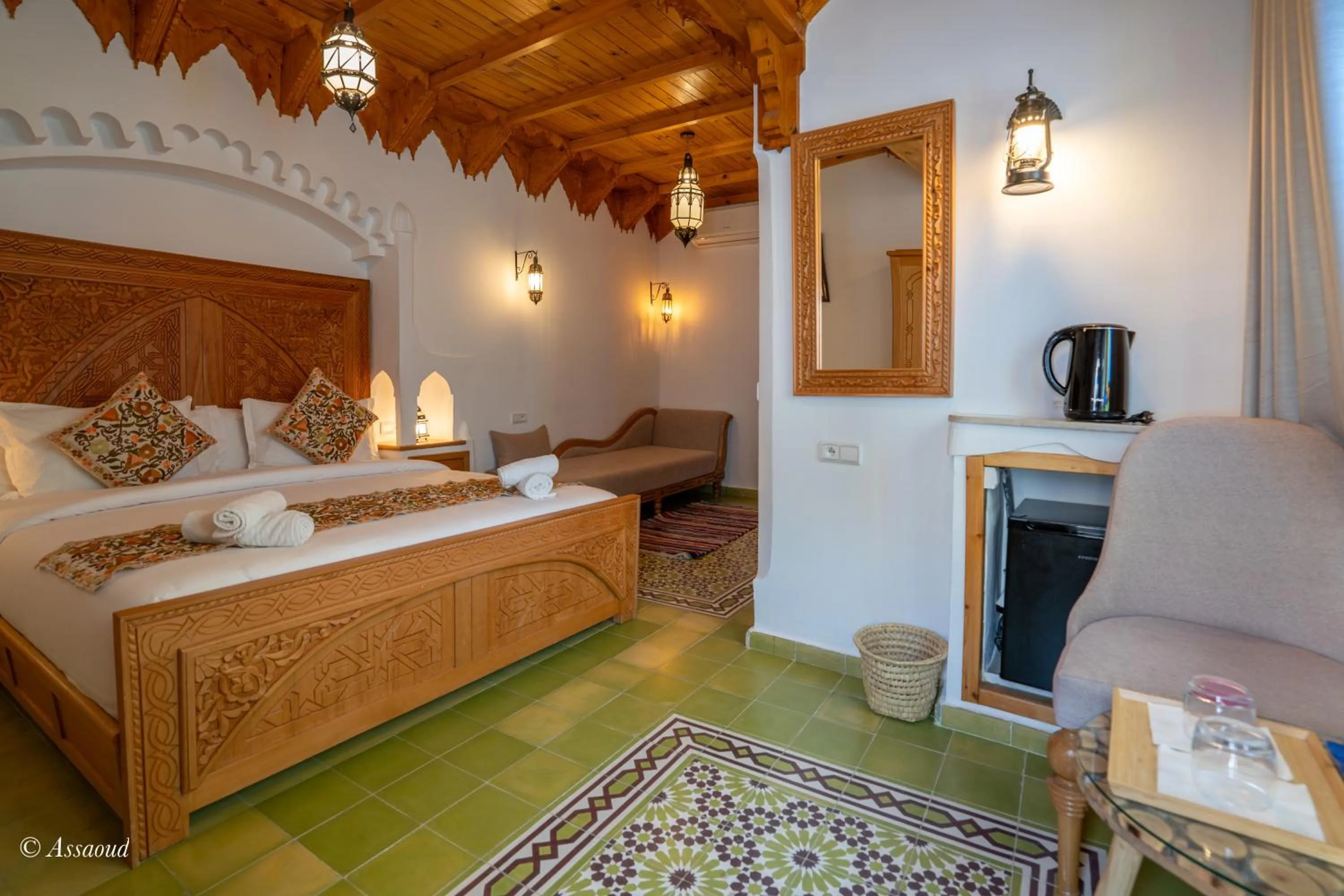 Bed in Riad ALHAMBRA