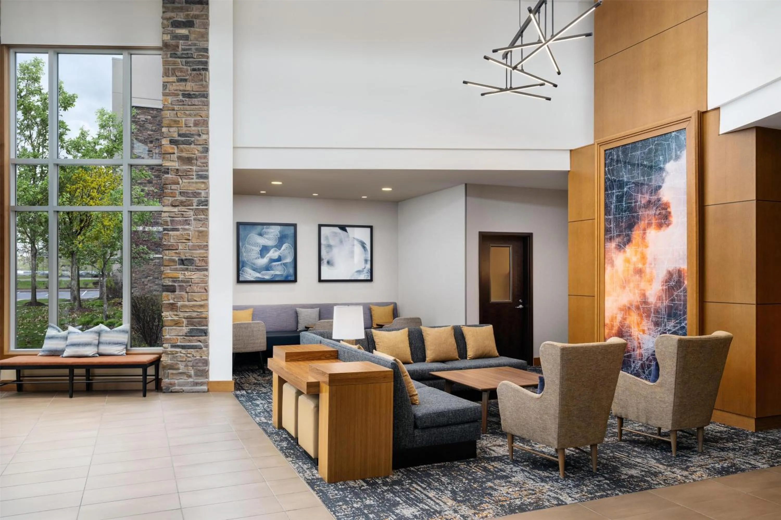 Lobby or reception in Hyatt Place Canton